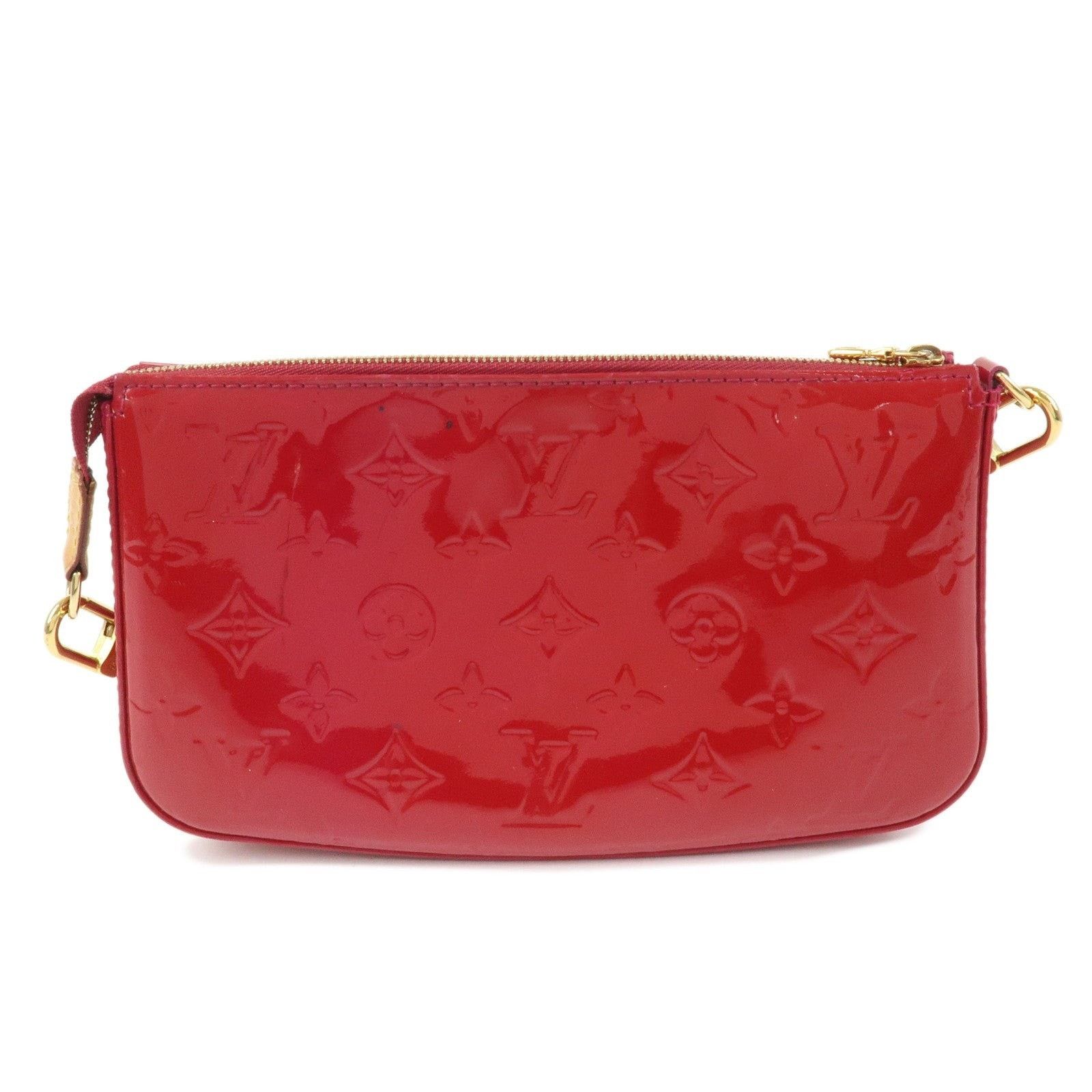 Louis Vuitton Louis Vuitton Monogram Vernis Pochette Accessoires Pouch Red Size ONE SIZE - 2 Thumbnail