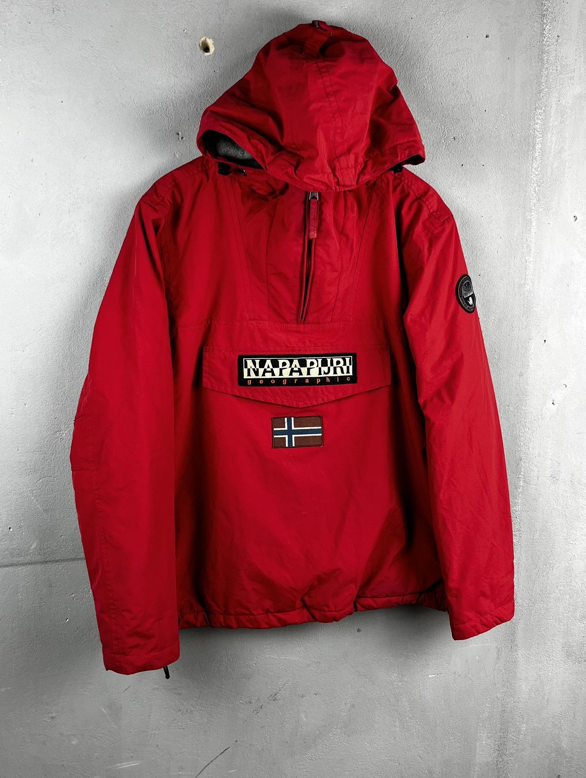 Napapijri Napapijri Rainforest Winter Men's Anorak Red Jacket Size US L / EU 52-54 / 3 - 1 Thumbnail