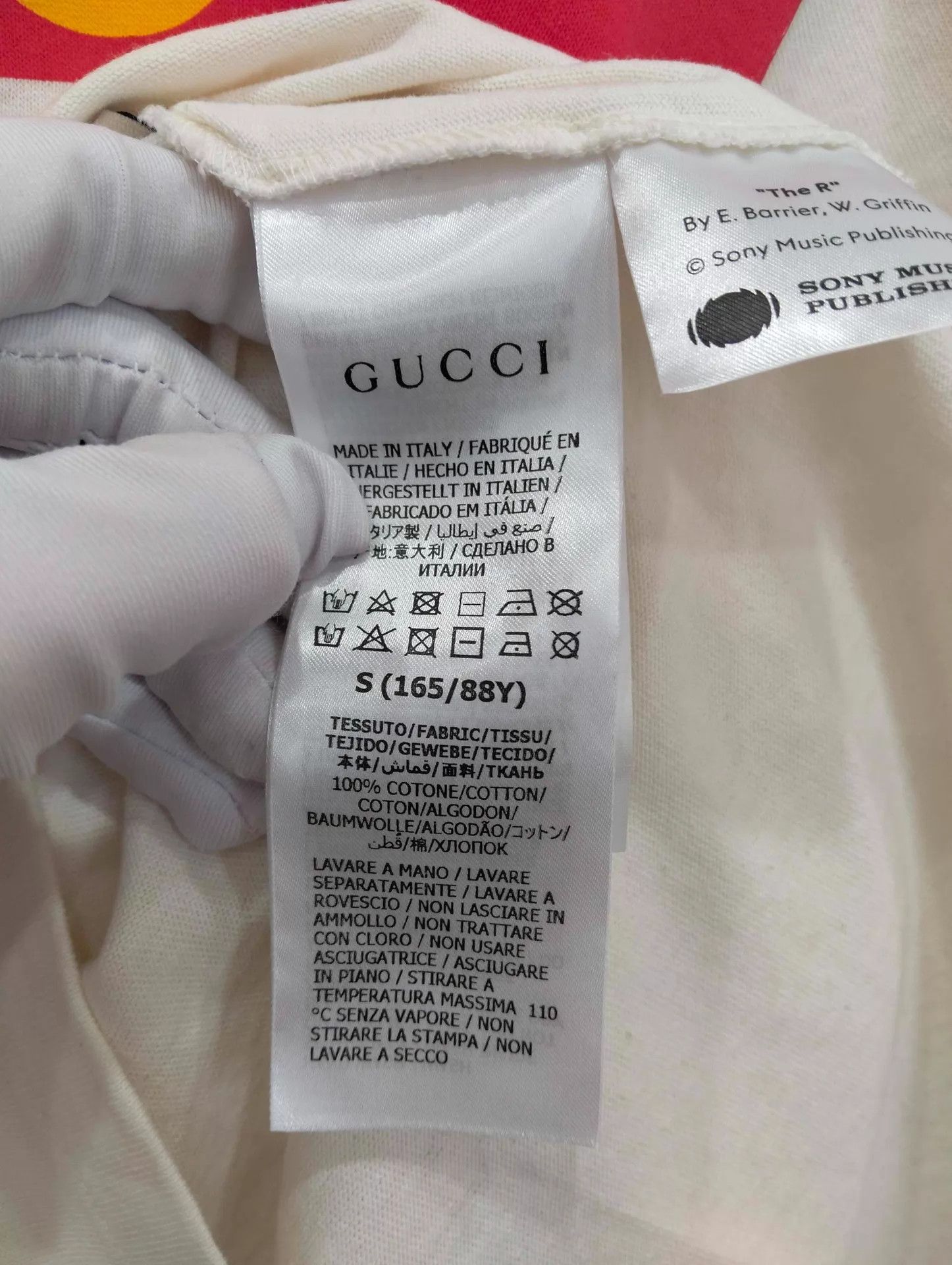 Gucci Gucci Striped Logo Short Sleeve Tee S 95 New Size US S / EU 44-46 / 1 - 5 Thumbnail