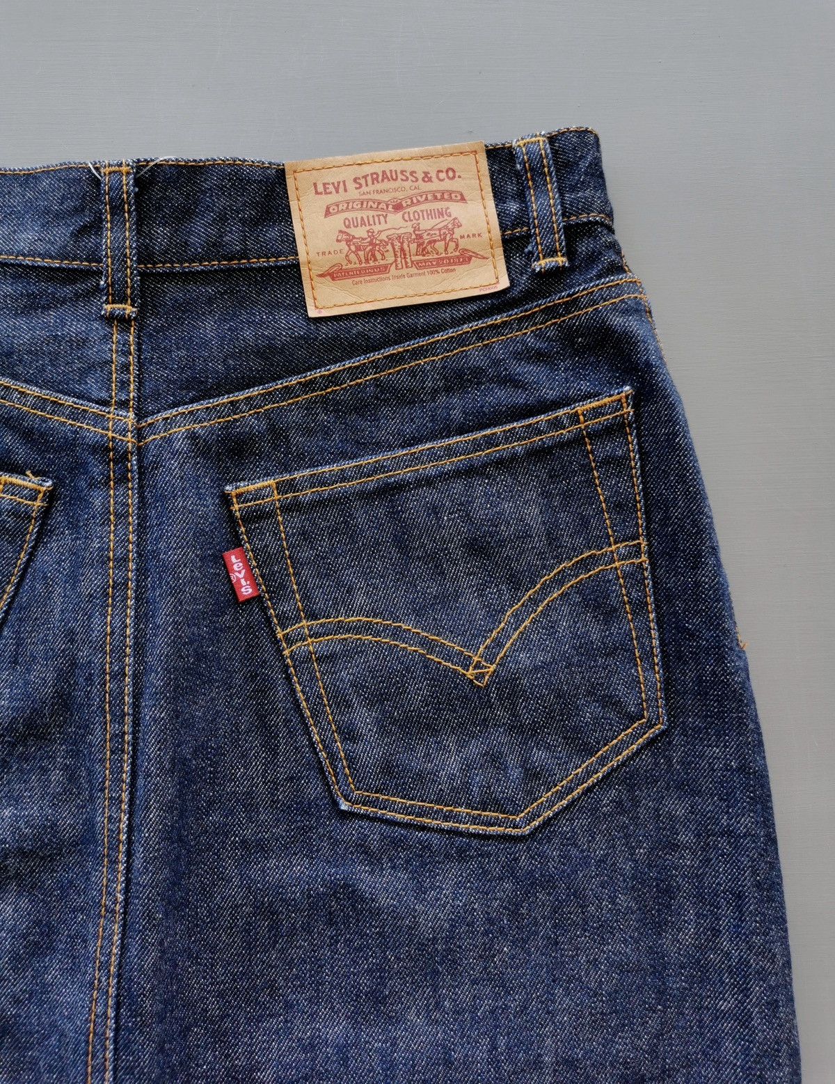 Levi's Vintage Levis Denim Skirt y2k indigo Size 27" / US 4 / IT 40 - 2 Thumbnail