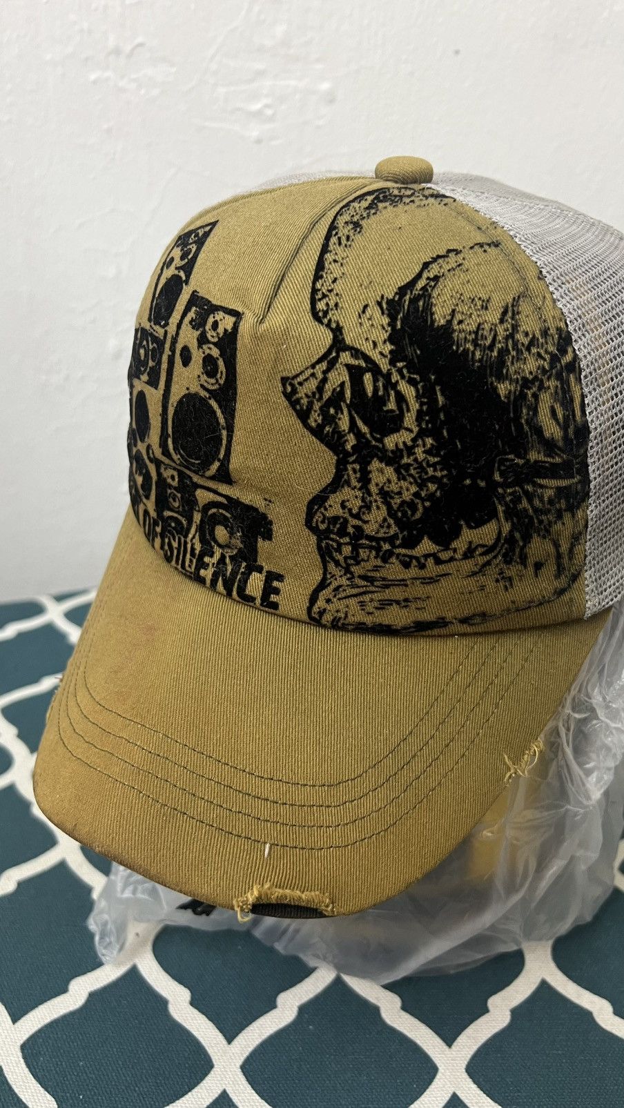 If Six Was Nine × Japanese Brand Vintage y2k poem sound of silence trucker hat Size ONE SIZE - 2 Thumbnail