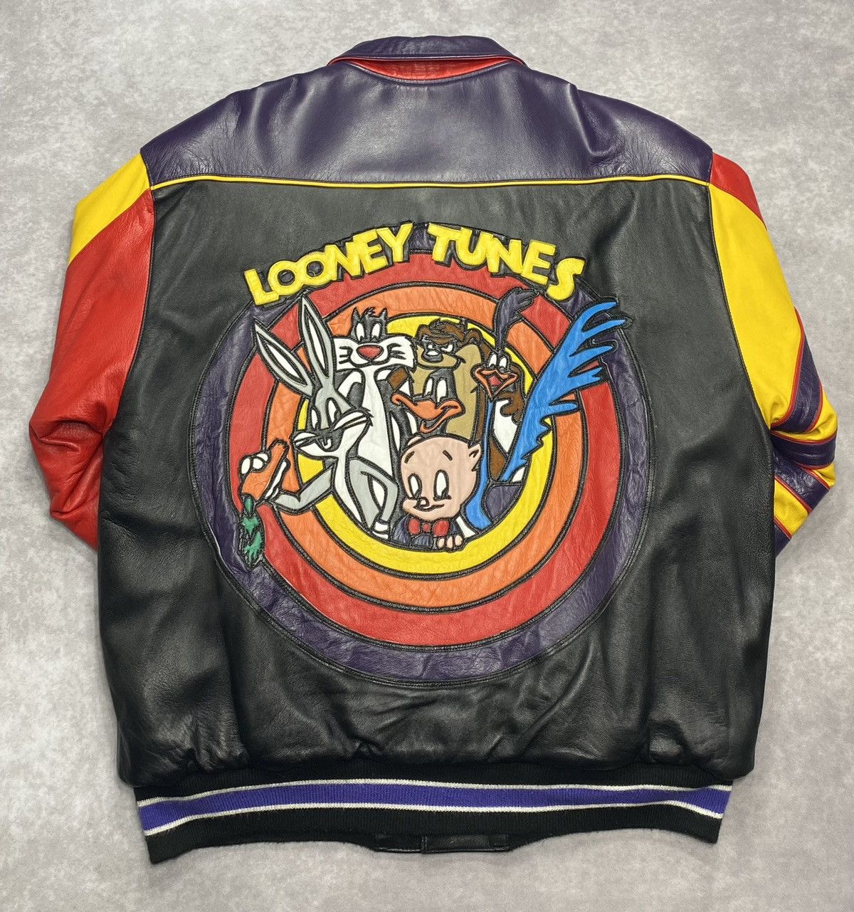 Jeff Hamilton 90’s Jeff Hamilton Looney Tunes Reversible Leather Jacket Size US L / EU 52-54 / 3 - 3 Thumbnail