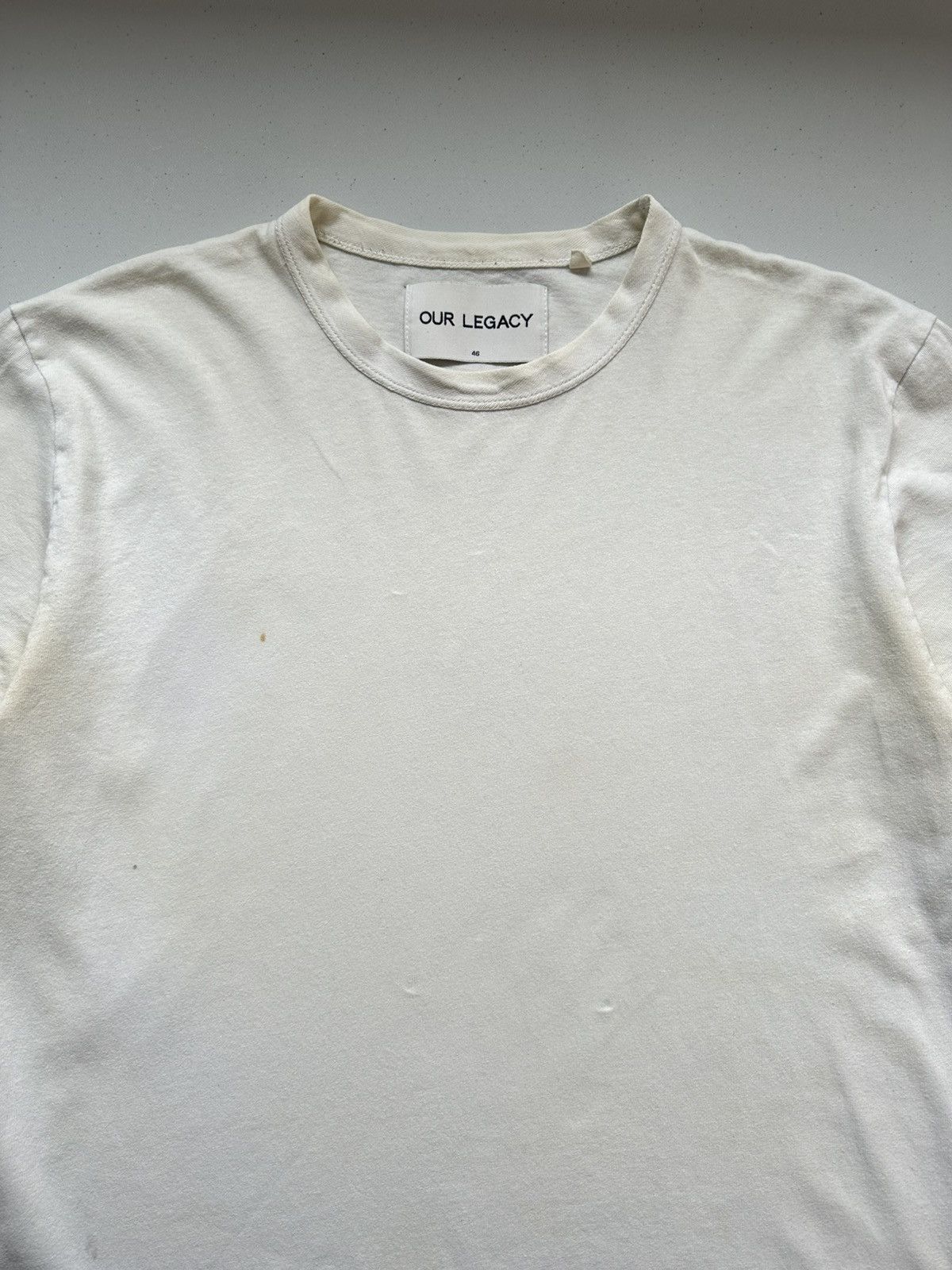 Our Legacy Our Legacy White Army Jersey Tee Size US S / EU 44-46 / 1 - 5 Thumbnail