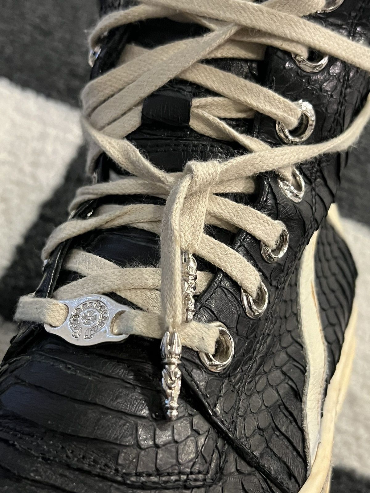 Chrome Hearts × Rick Owens Chrome Hearts Rick Owens Python Geobasket Size US 7 / EU 40 - 7 Thumbnail