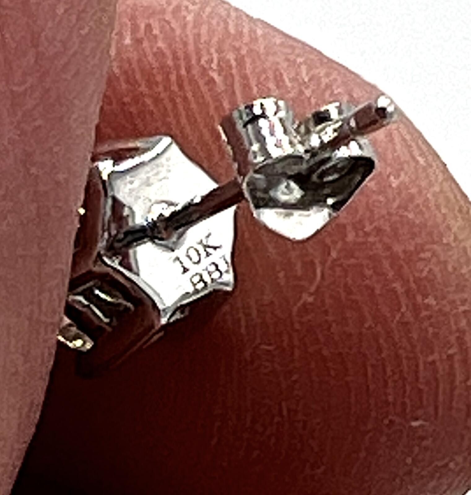 Other 10K Gold Cubic Zirconia Solitaires Prong-Set Stud Earrings Size ONE SIZE - 6 Thumbnail