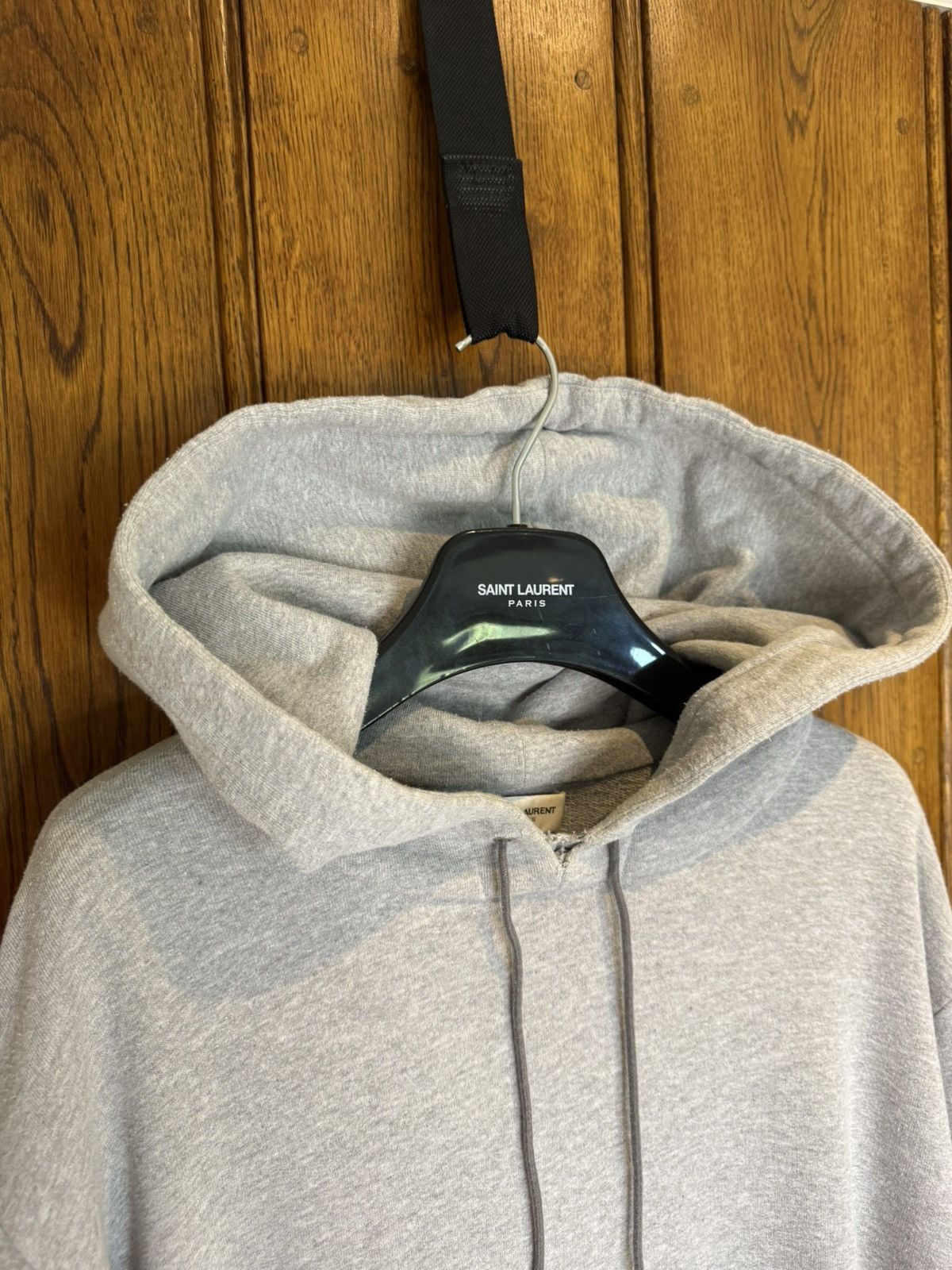 Saint Laurent Paris SS20 Saint Laurent Rive Gauche logo hoodie grey XXL Size US XXL / EU 58 / 5 - 12 Thumbnail