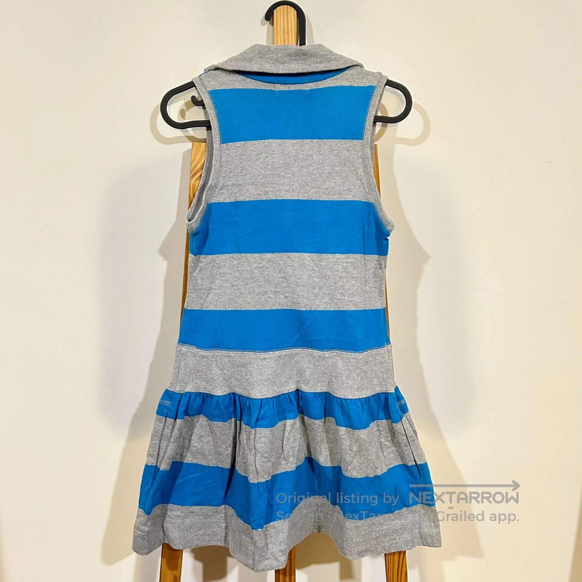 Vivienne Westwood striped sleeveless dress with high collar. Size M / US 6-8 / IT 42-44 - 4 Thumbnail