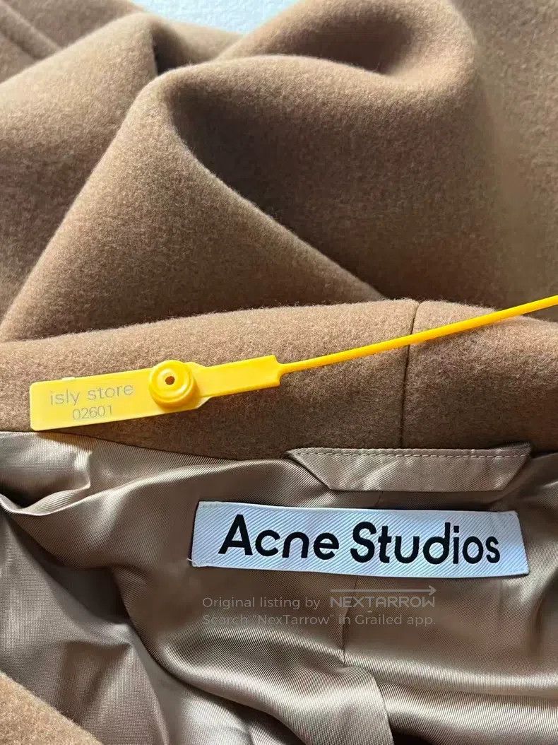 Acne Studios Acne Studios Logo Solid Color Casual Jacket Scarf Collar S Size 4XL / US 24-26 - 4 Thumbnail