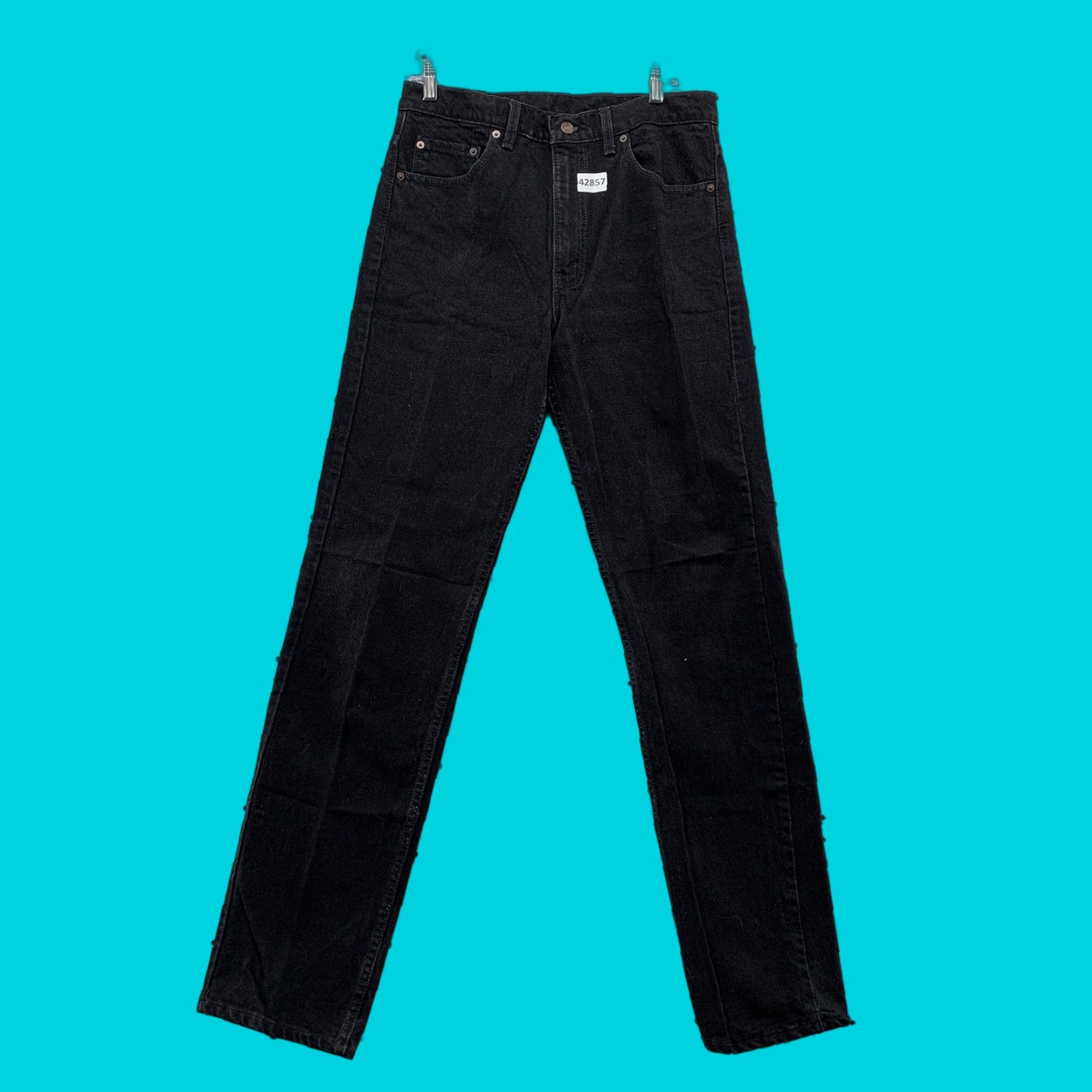 Levi's VINTAGE Levi's 505 Black Denim Jeans Mens Size 34x34 Straight Fit 90s Size US 34 / EU 50 - 1 Thumbnail