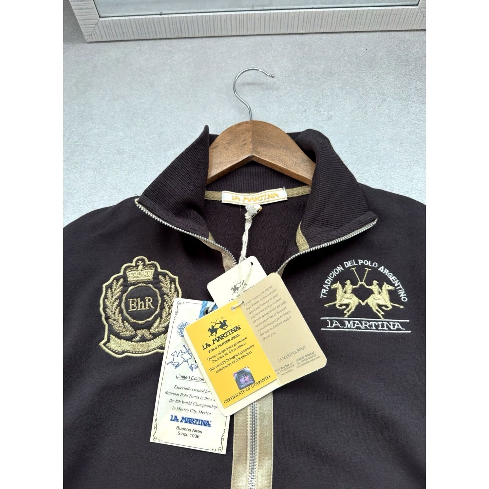 La Martina VINTAGE La Martina Y2K Multi Logo Full Zip Gray Sweatshirt Woman’s L Size L / US 10 / IT 46 - 3 Thumbnail
