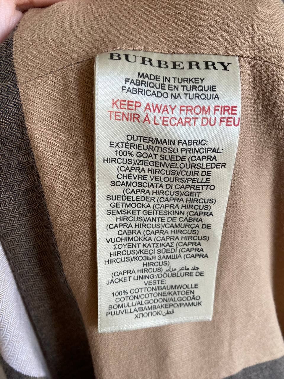 Burberry Burberry Brit Sand Suede Bomber Jacket Beige Men Size M Size US M / EU 48-50 / 2 - 16 Thumbnail