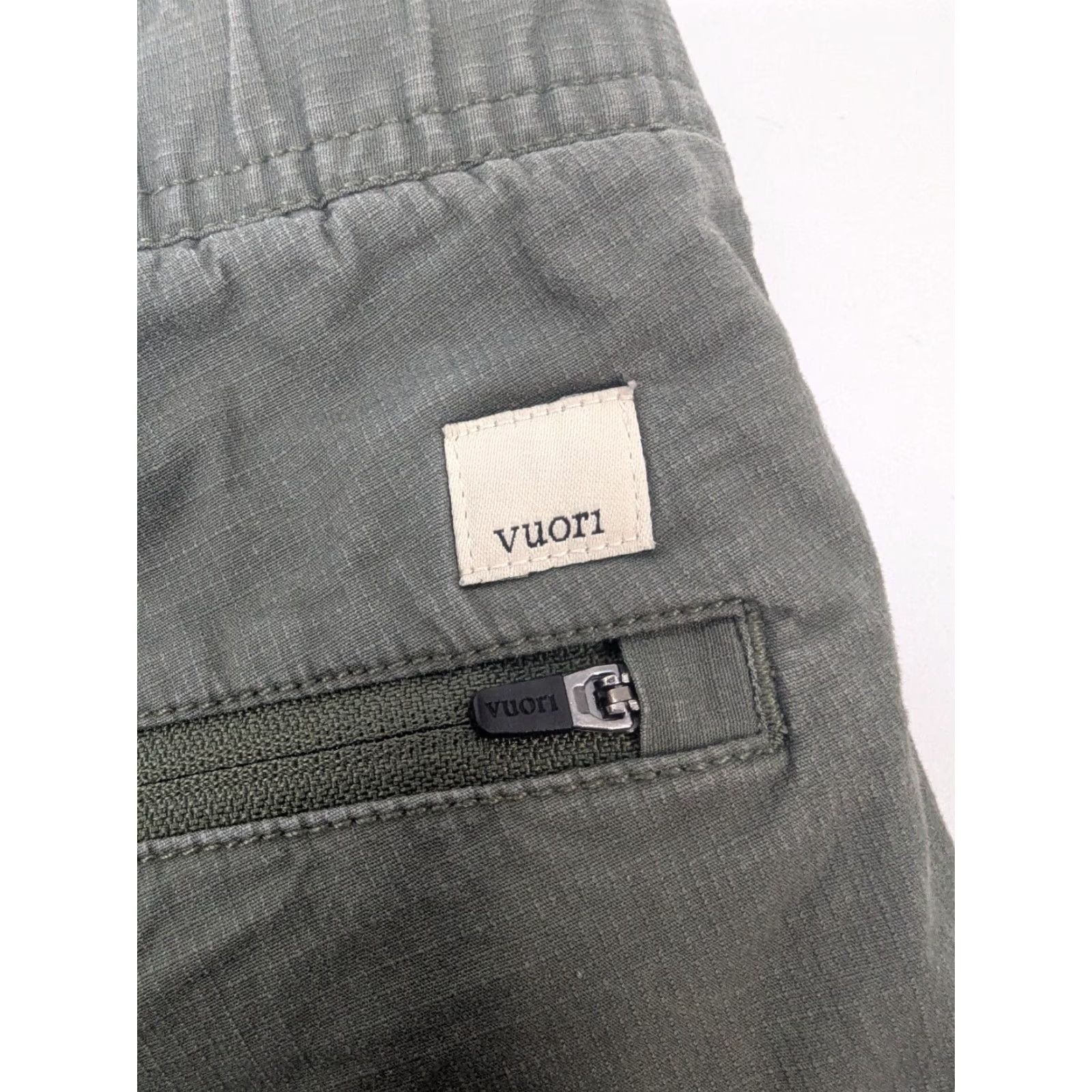 Vuori VUORI Pants XS Green Ripstop Drawstring Jogger Organic Cotton Outdoor VW401 Size 26" / US 2 / IT 38 - 3 Thumbnail