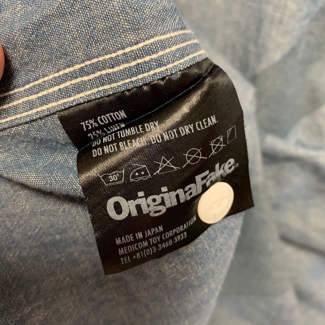 Kaws ORIGINAL FAKE ( KAWS ) 12SS CHAMBRAY X BD L/S SHIRT Size US M / EU 48-50 / 2 - 9 Thumbnail