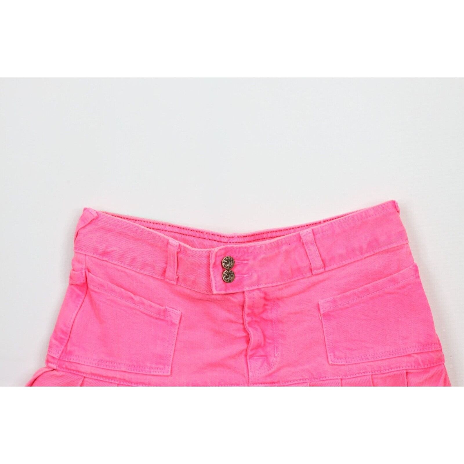 Vintage × Von Dutch Vintage Y2K Von Dutch Barbie Denim Jean Mini Skirt Pink Size 27" / US 4 / IT 40 - 2 Thumbnail