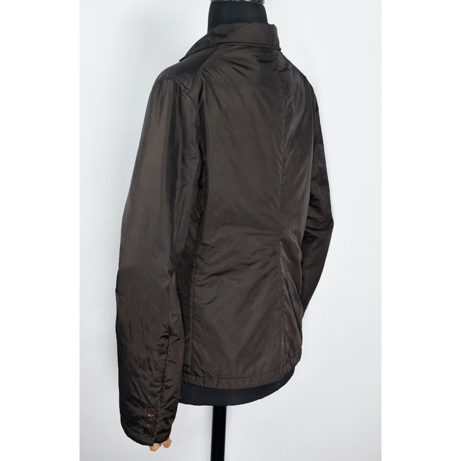 Aspesi Aspesi Jacket Women XL Brown Long Sleeve Winter Casual Solid Polyamide Jacket NSR Size XL / US 12-14 / IT 48-50 - 6 Thumbnail