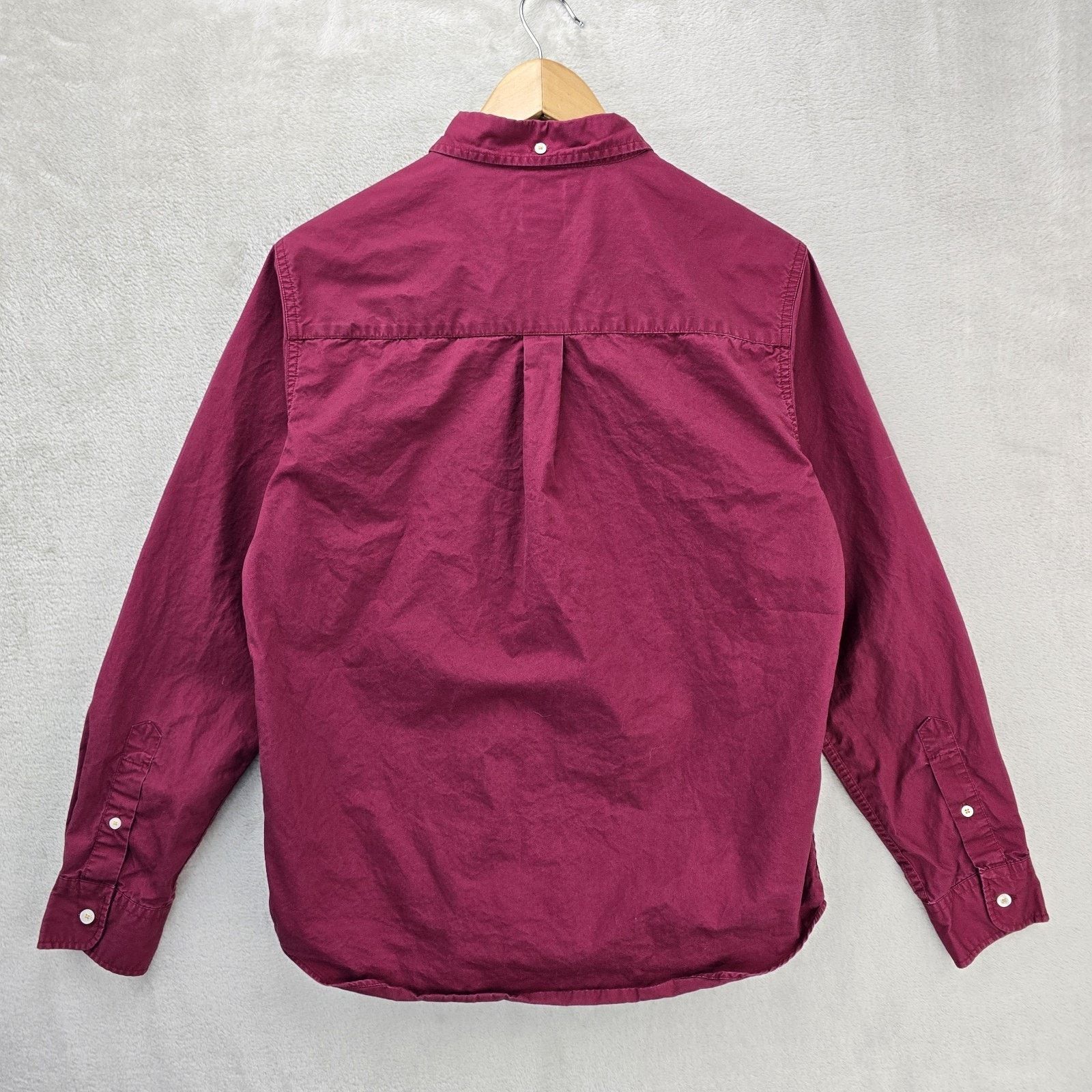 Stussy Stussy Long Sleeve Shirt Mens Small Red Maroon Button Up Size US S / EU 44-46 / 1 - 11 Thumbnail