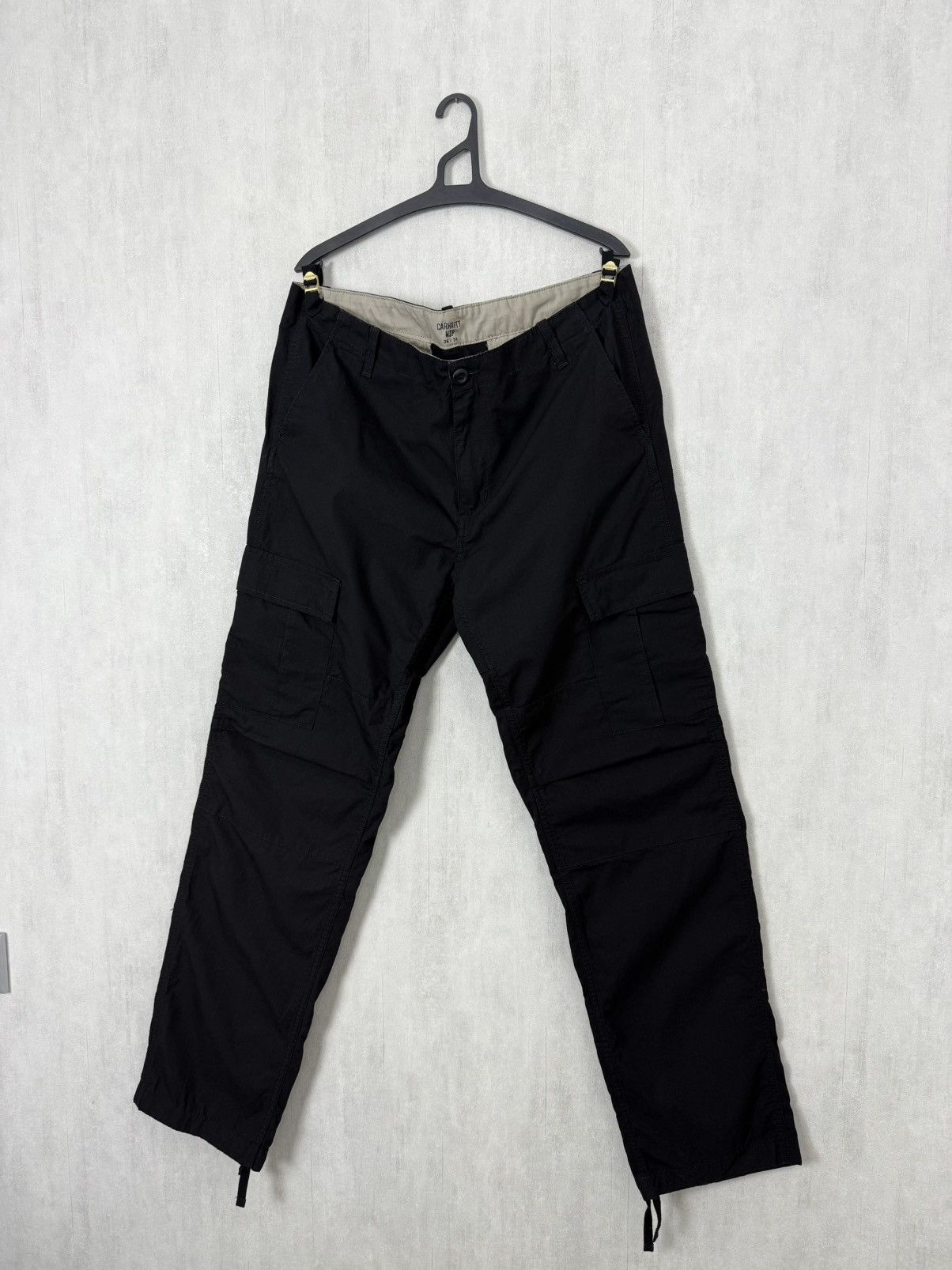 Carhartt Carhartt WIP Black Aviation Cargo Pants Size 36x34 Size US 36 / EU 52 - 6 Thumbnail