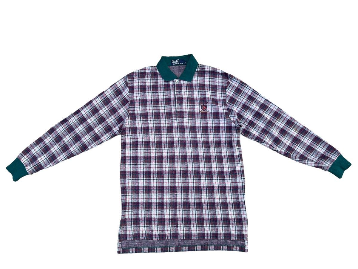 Vintage 90s Polo Ralph Lauren Checkered Polo Shirt