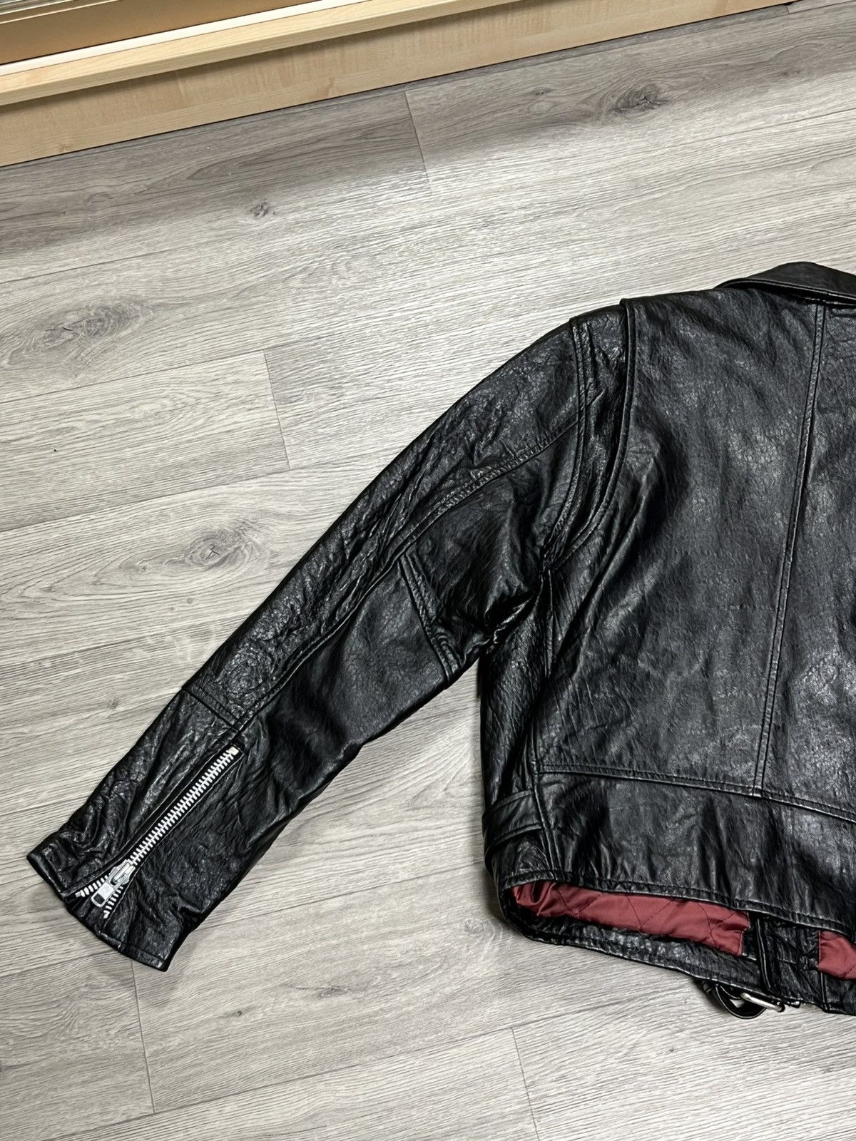 Vintage Motorcycle leather vintage men’s jacket Size US M / EU 48-50 / 2 - 8 Thumbnail
