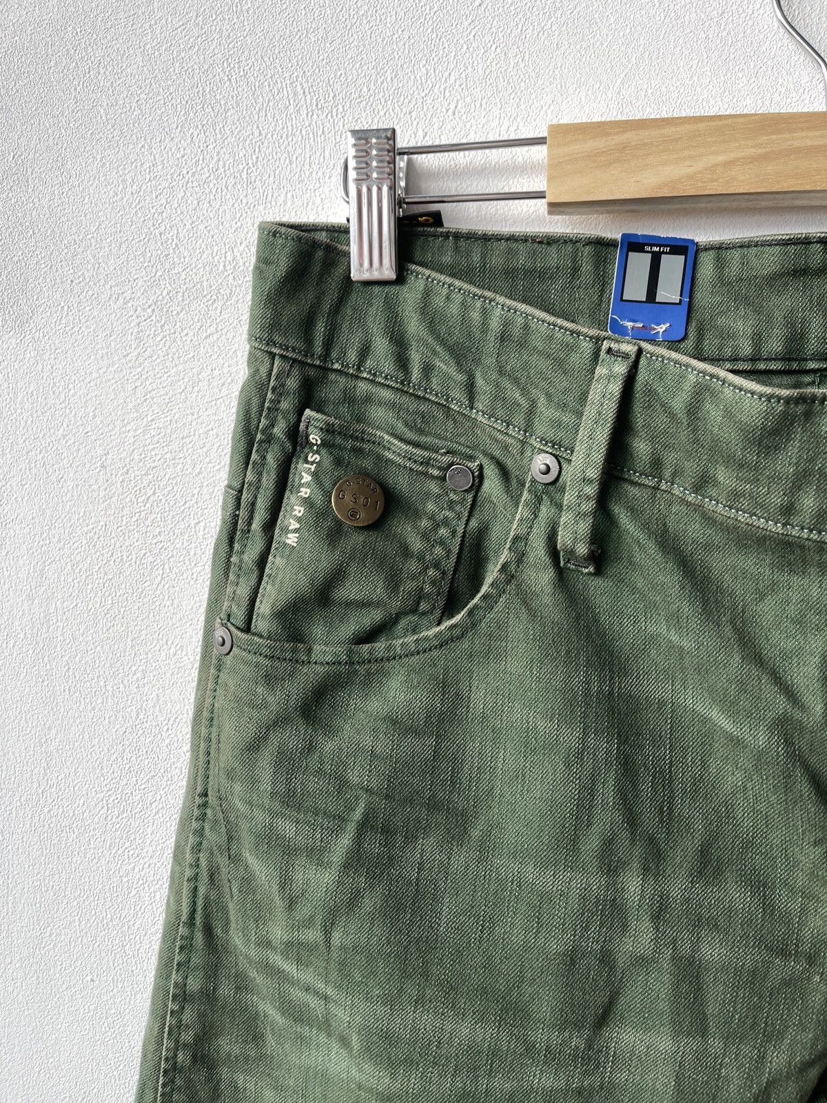 G-Star New G-Star Raw ARC 3D Slim COJ Cargo Jeans Green 29x34 Size US 29 - 9 Thumbnail