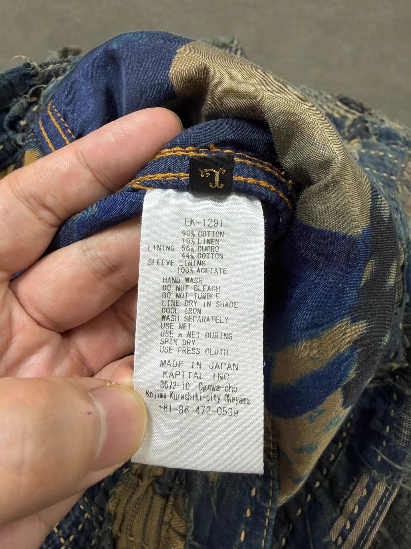 Kapital Kapital Kountry Boro Distressed Denim Jacket 58/50/66 Size US L / EU 52-54 / 3 - 8 Thumbnail