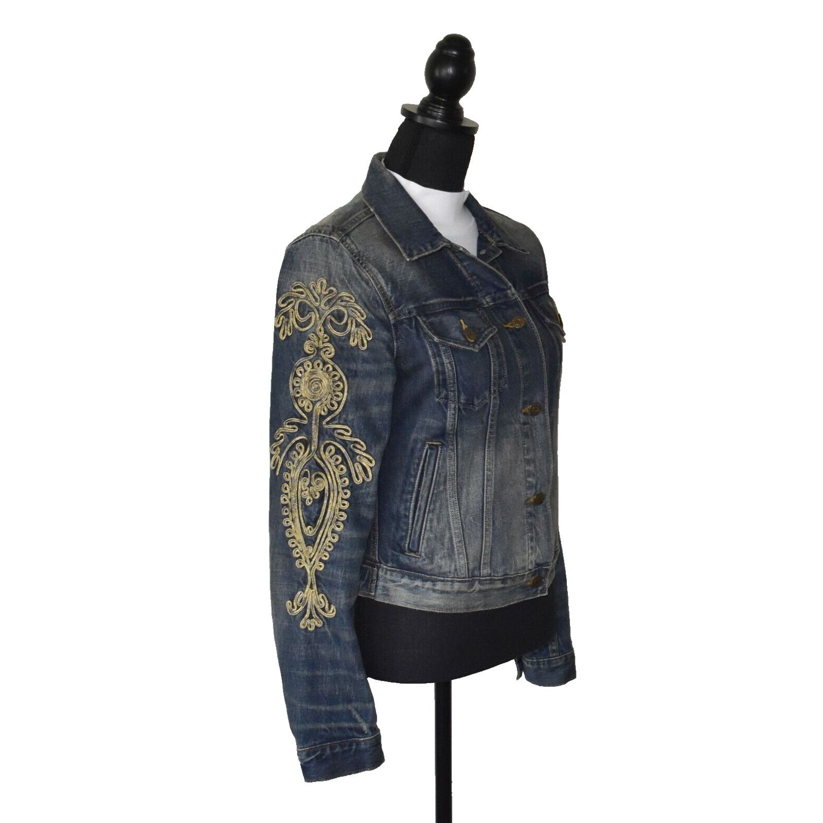 Denim & Supply Ralph Lauren DENIM & SUPPLY RALPH LAUREN VTG Denim Military Jacket Size S Size S / US 4 / IT 40 - 2 Thumbnail