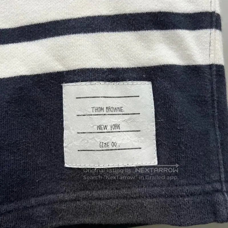 Thom Browne Thom Browne Navy Striped Cotton Shorts . Size 28" / US 6 / IT 42 - 2 Thumbnail