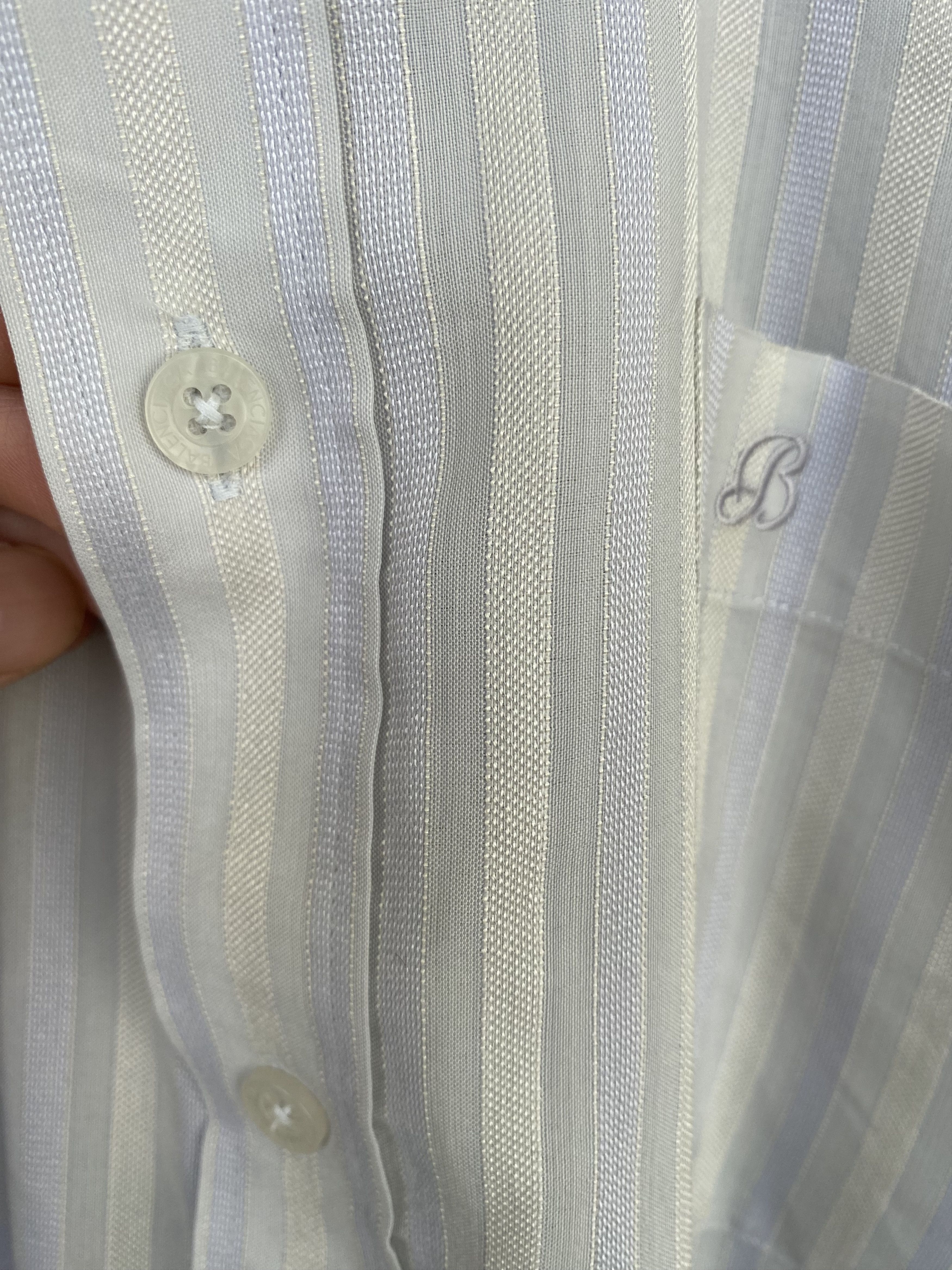 Balenciaga Balenciaga Tricolour Striped Button Up Shirt Size US L / EU 52-54 / 3 - 5 Thumbnail
