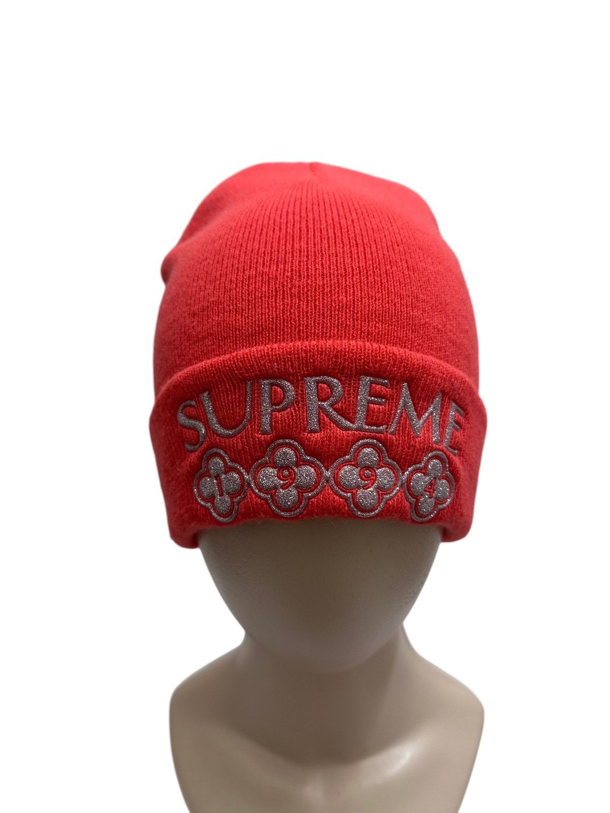 Supreme × Vintage RARE ‼️ Vintage Supreme 1994 Spellout Big Logo Beanie Size ONE SIZE - 1 Thumbnail