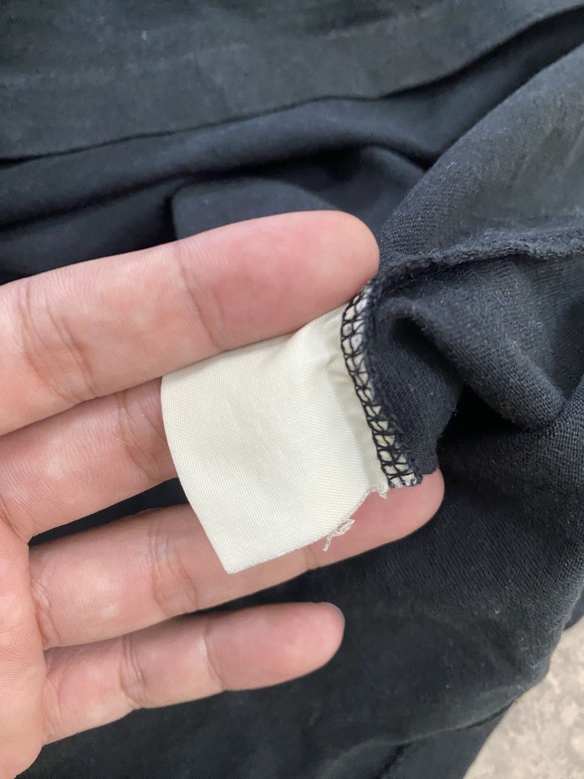 Yohji Yamamoto 1980s -Yohji Yamamoto Ys Black 3q Longsleeve ls tee japan Size US S / EU 44-46 / 1 - 6 Thumbnail
