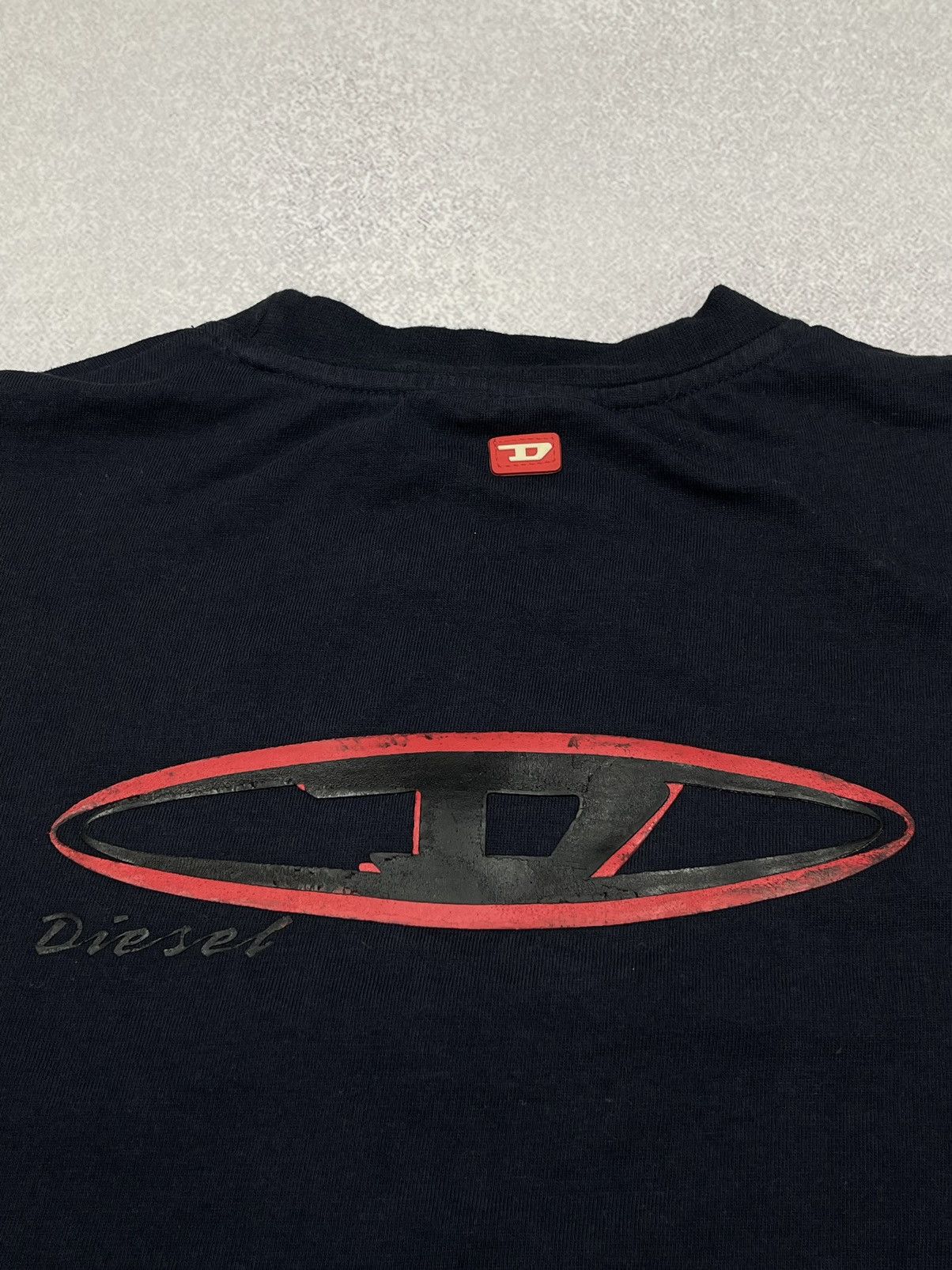Diesel Vintage Diesel T Shirt Navy Double Logo Y2K Size S Size US S / EU 44-46 / 1 - 8 Thumbnail