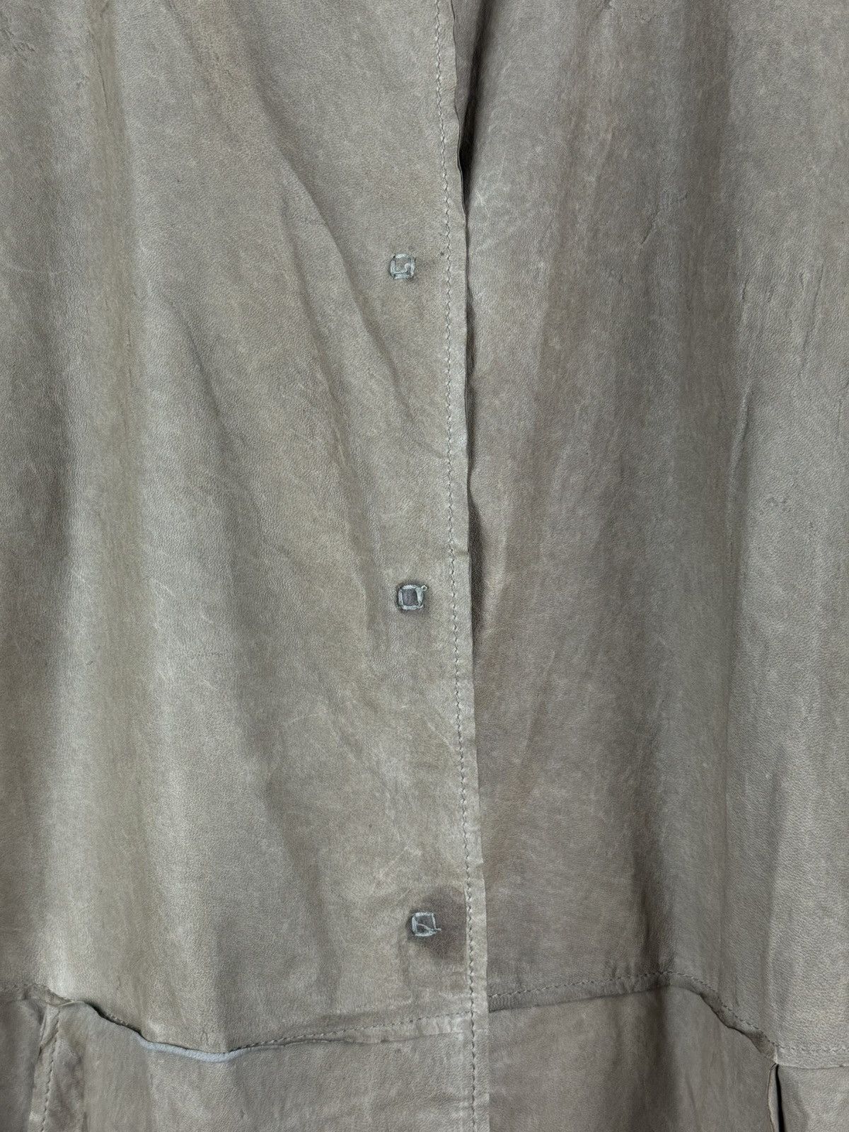 Annette Gortz Gortz Avant-Garde Lamb Leather Unlined Trench Coat Jacket Size S / US 4 / IT 40 - 8 Thumbnail