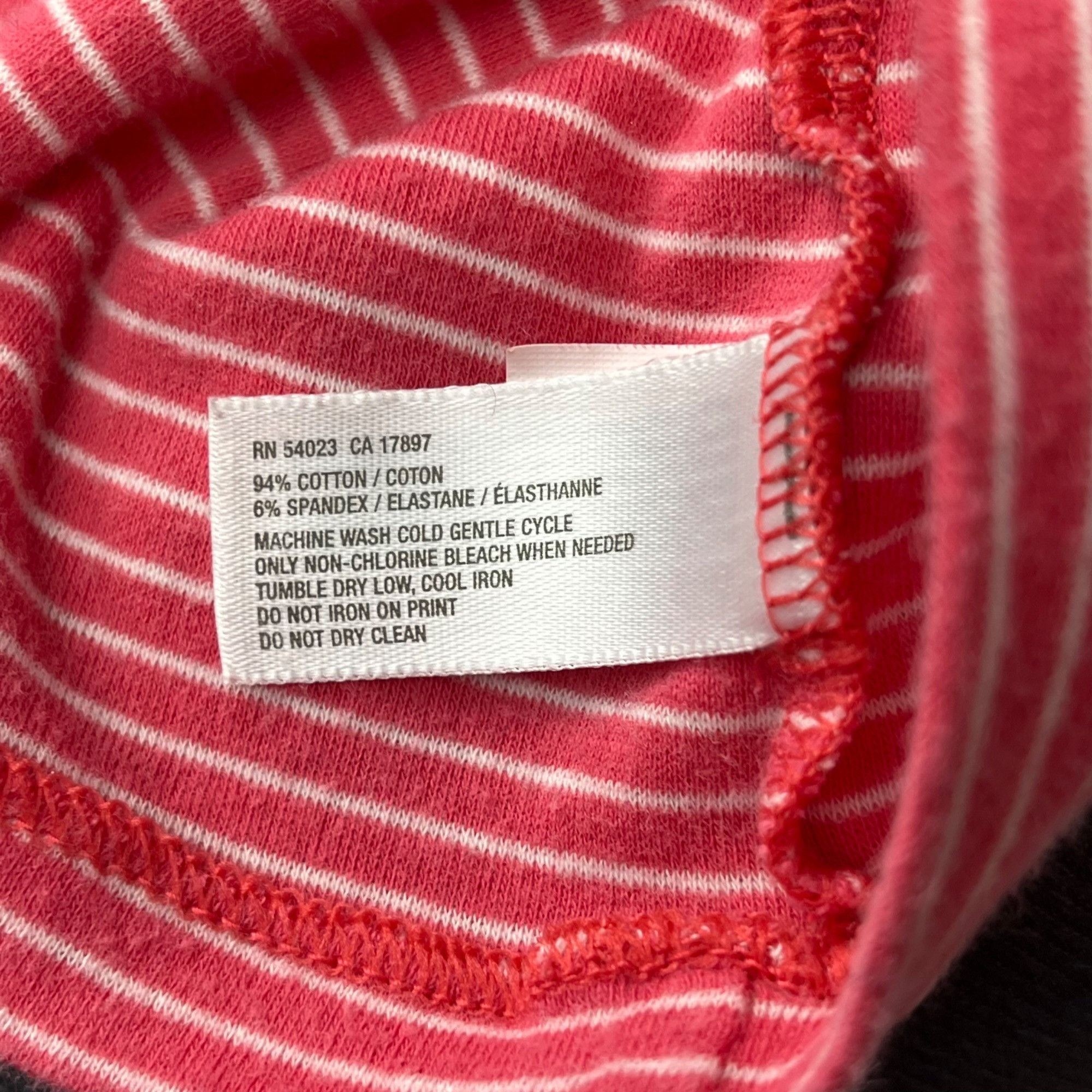 Gap GapBody Women's Pink Stripe T-Shirt Short-Sleeve Scoop-Neck Size L / US 10 / IT 46 - 6 Thumbnail