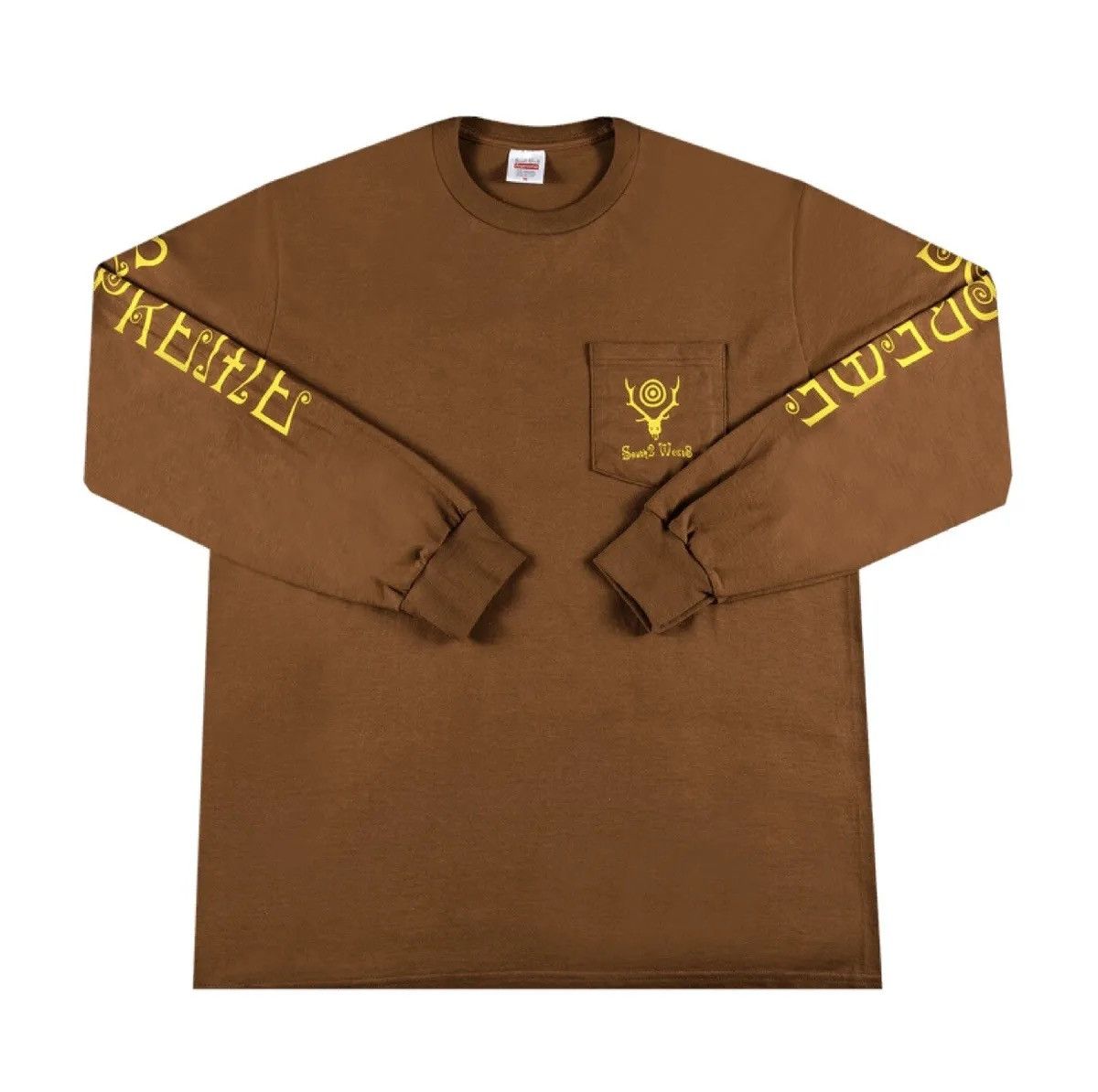 image of Supreme X South 2 West 8 Brown Long Sleeve Size Medium, Men's