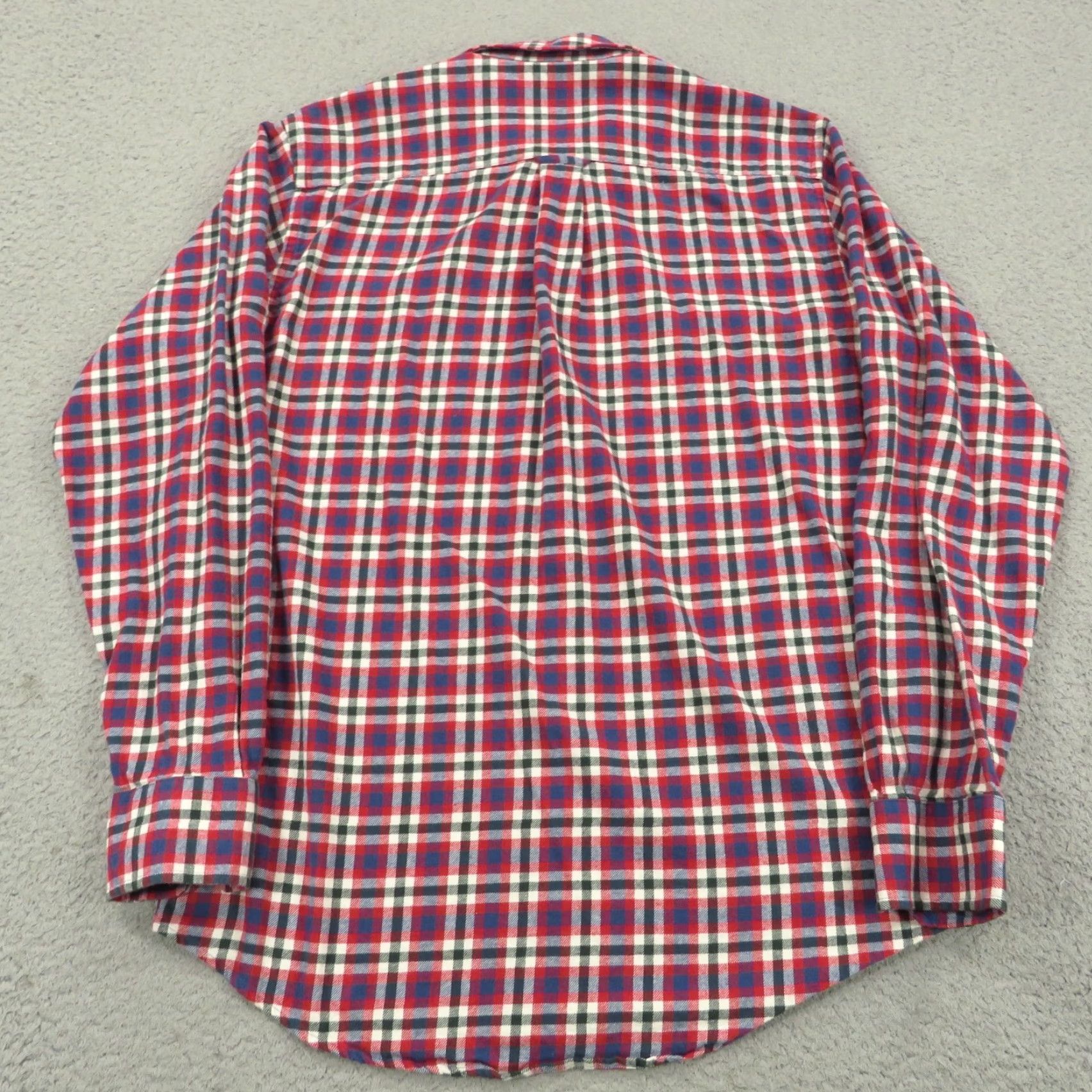 Vintage Onward Reserve Shirt Men Large Red Blue White Plaid Cotton Flannel Long Sleeve Button-Up Size US L / EU 52-54 / 3 - 5 Thumbnail