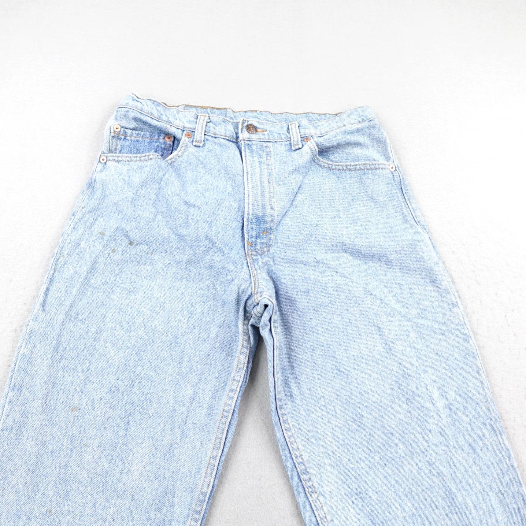 Levi's VINTAGE Levi's 550 Jeans Mens 34x30 Blue Denim Relaxed Fit Light Wash USA 80s Size US 34 / EU 50 - 2 Thumbnail