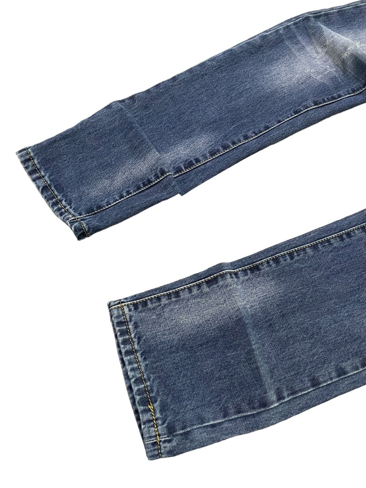 Hysteric Glamour × Philipp Plein Philip Plein Skull Embossed Crash Distressed Straight Jeans Size US 30 / EU 46 - 8 Thumbnail