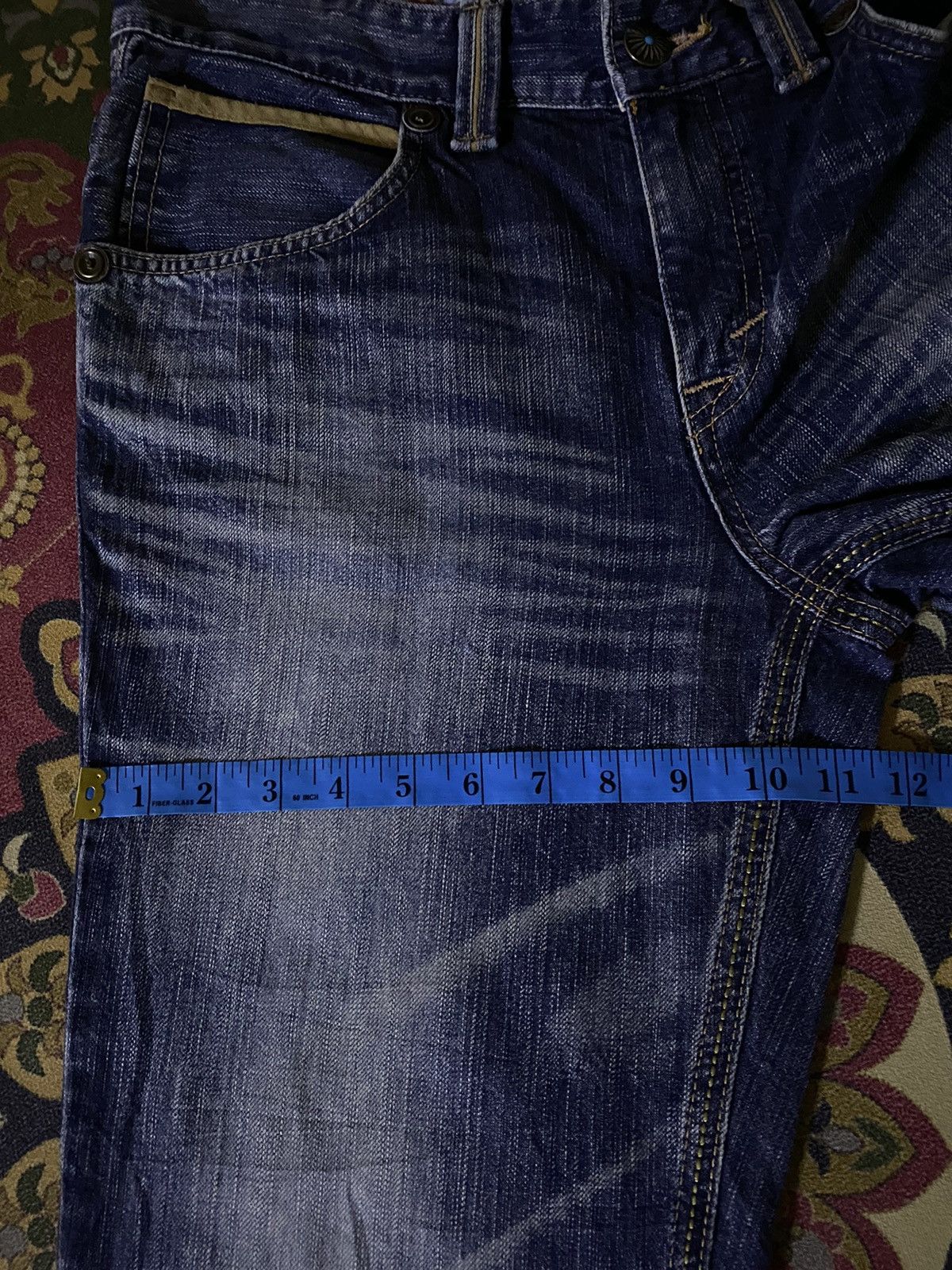 Edwin × If Six Was Nine × Le Grande Bleu (L.G.B.) 🔥RARE🔥Vintage Edwin Exclusive Flare Distressed Denim Size US 32 / EU 48 - 17 Thumbnail