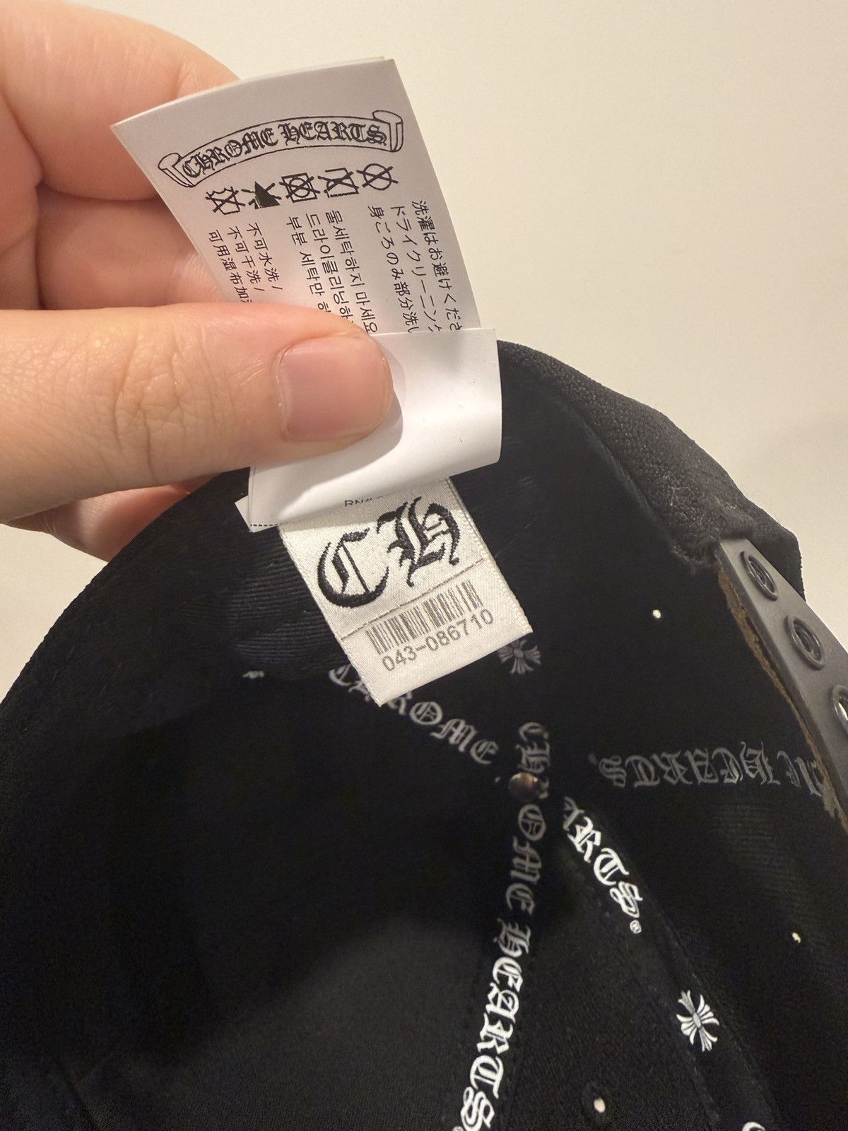 Chrome Hearts CHROME HEARTS EMBROIDERED Baseball Cap Black & Gold Size ONE SIZE - 7 Thumbnail