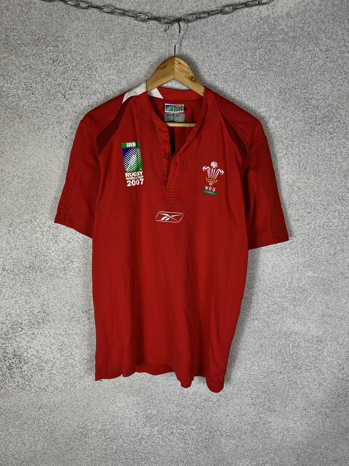 Reebok Reebok Wales Rugby Union Jersey Home 2007 World Cup Shirt Size US M / EU 48-50 / 2 - 1 Thumbnail