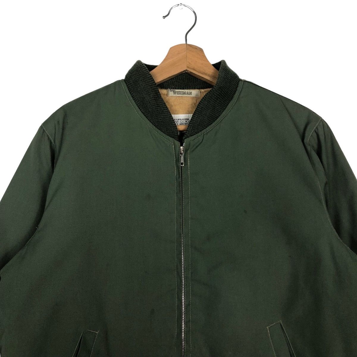 Japanese Brand 🔥Vintage Bomber Jacket Wiseman Military Design Issey Miyake Size US XL / EU 56 / 4 - 2 Thumbnail