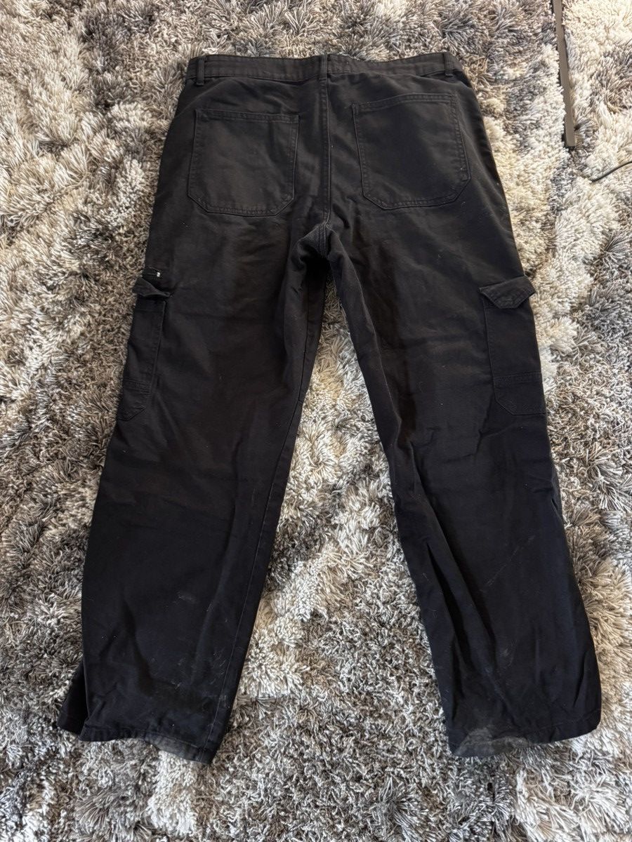 Japanese Brand × Vintage Vintage black casual cargo pants Size US 33 - 3 Thumbnail
