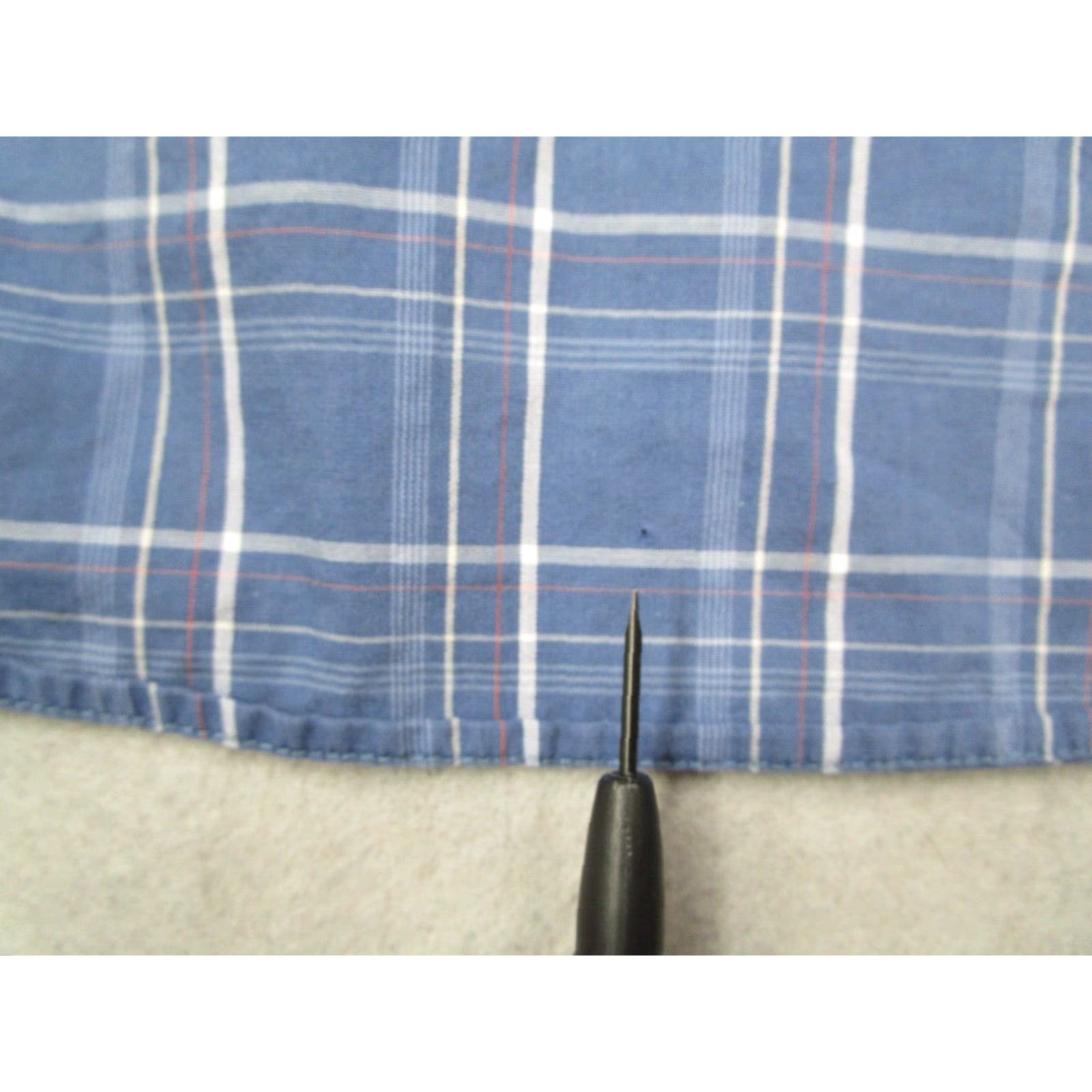 Lacoste VINTAGE Lacoste Shirt Men XL Blue Check Long Sleeve Button Down Casual Cotton Made in France Size US XL / EU 56 / 4 - 5 Thumbnail