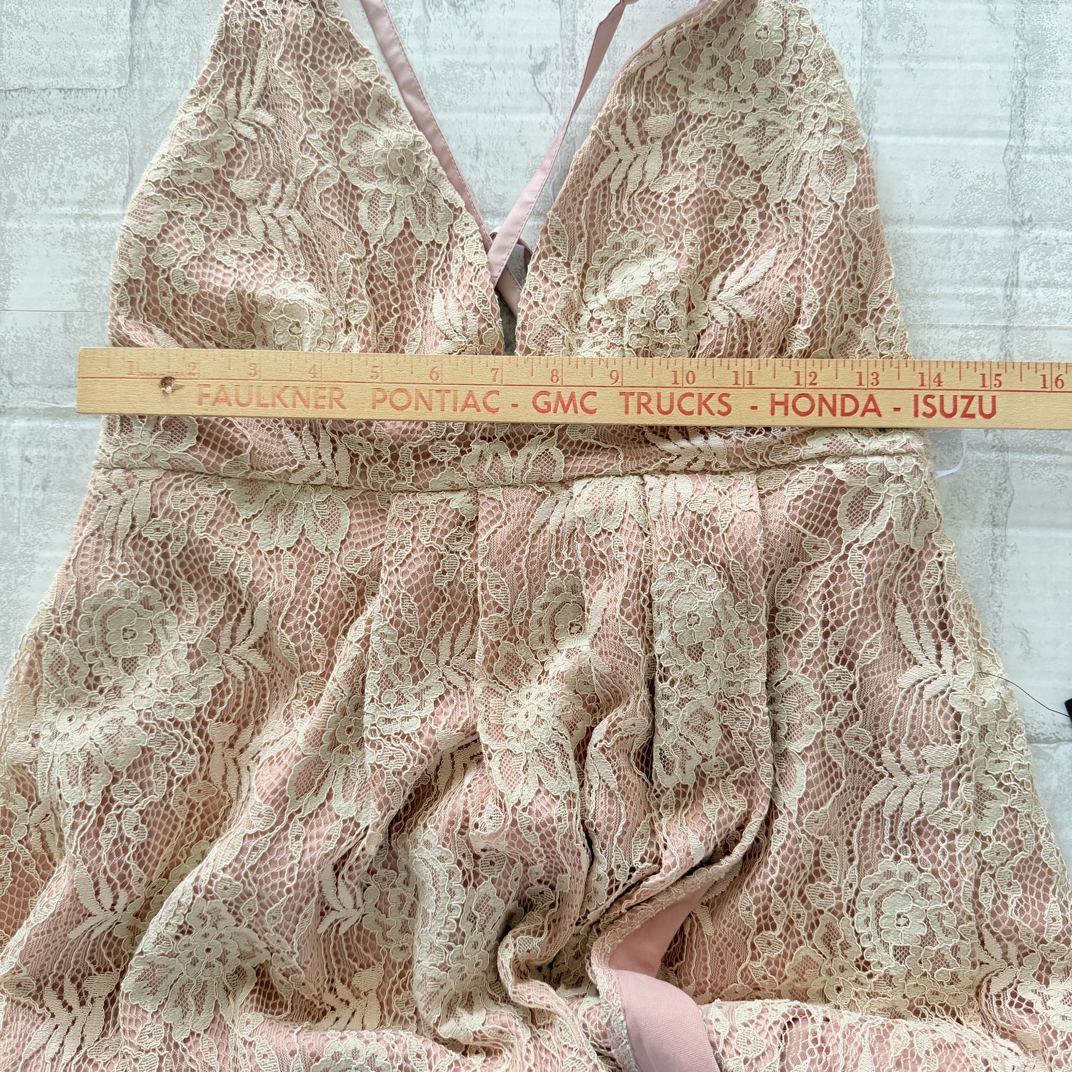 Lulus Lulus Stolen Moments Dusty Pink Lace-Up Lace Maxi Dress M Size M / US 6-8 / IT 42-44 - 6 Thumbnail