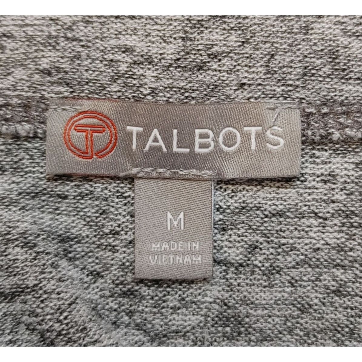 Talbots TALBOTS Womens M Gray Marled Long Sleeve Knit Cowl Turtle Ne Size M / US 6-8 / IT 42-44 - 3 Thumbnail