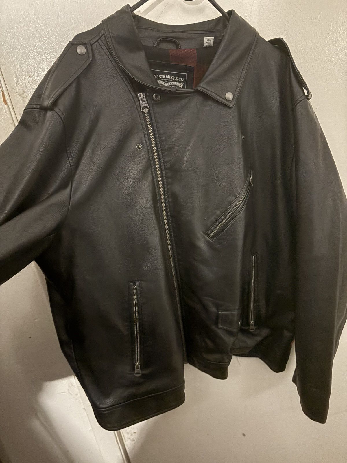Levi's Levi Leather Jacket Size US XXL / EU 58 / 5 - 2 Thumbnail