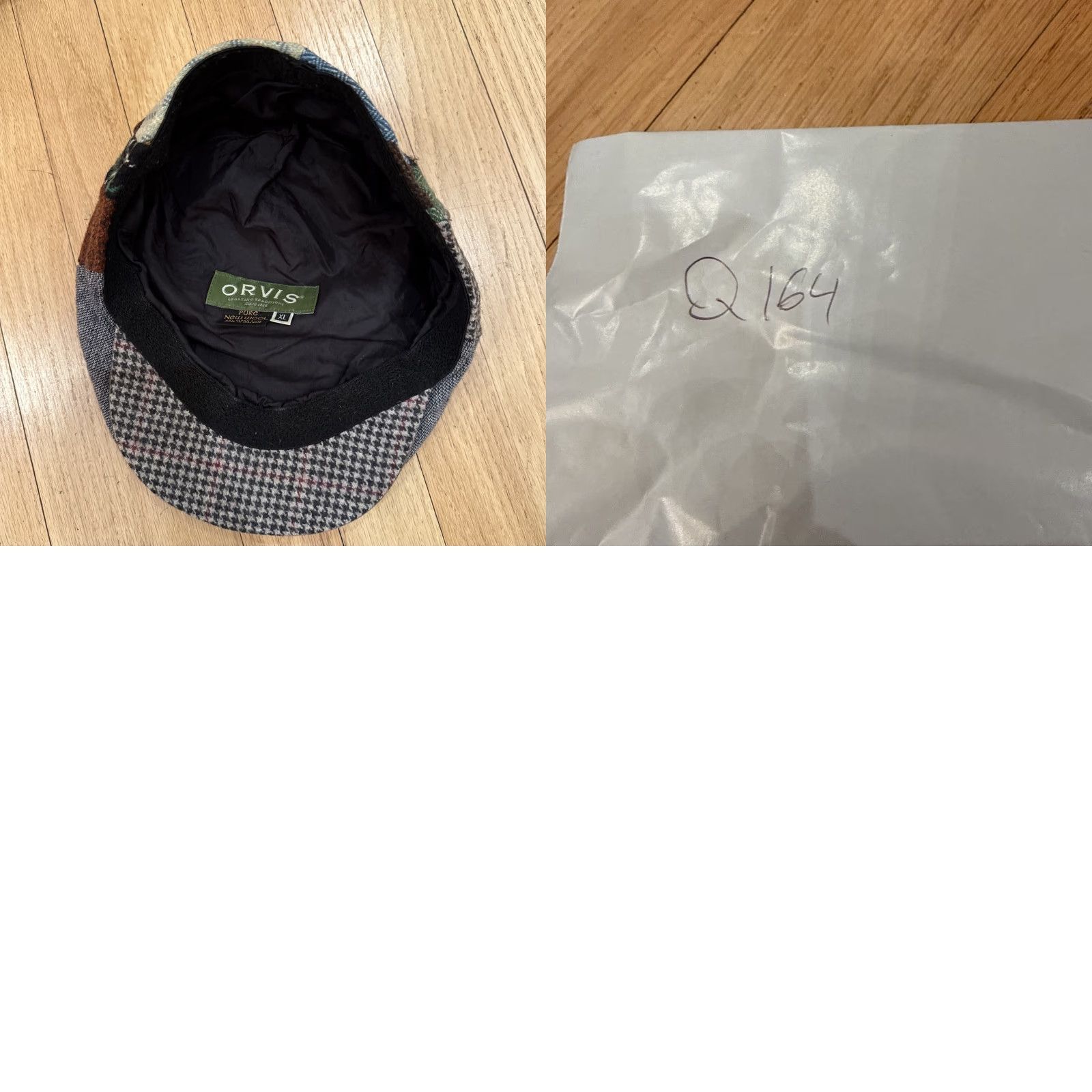 Orvis VINTAGE Orvis Hat Cap Newsboy L Wool Patchwork Made Ireland Peaky Blinders Men Size ONE SIZE - 8 Thumbnail