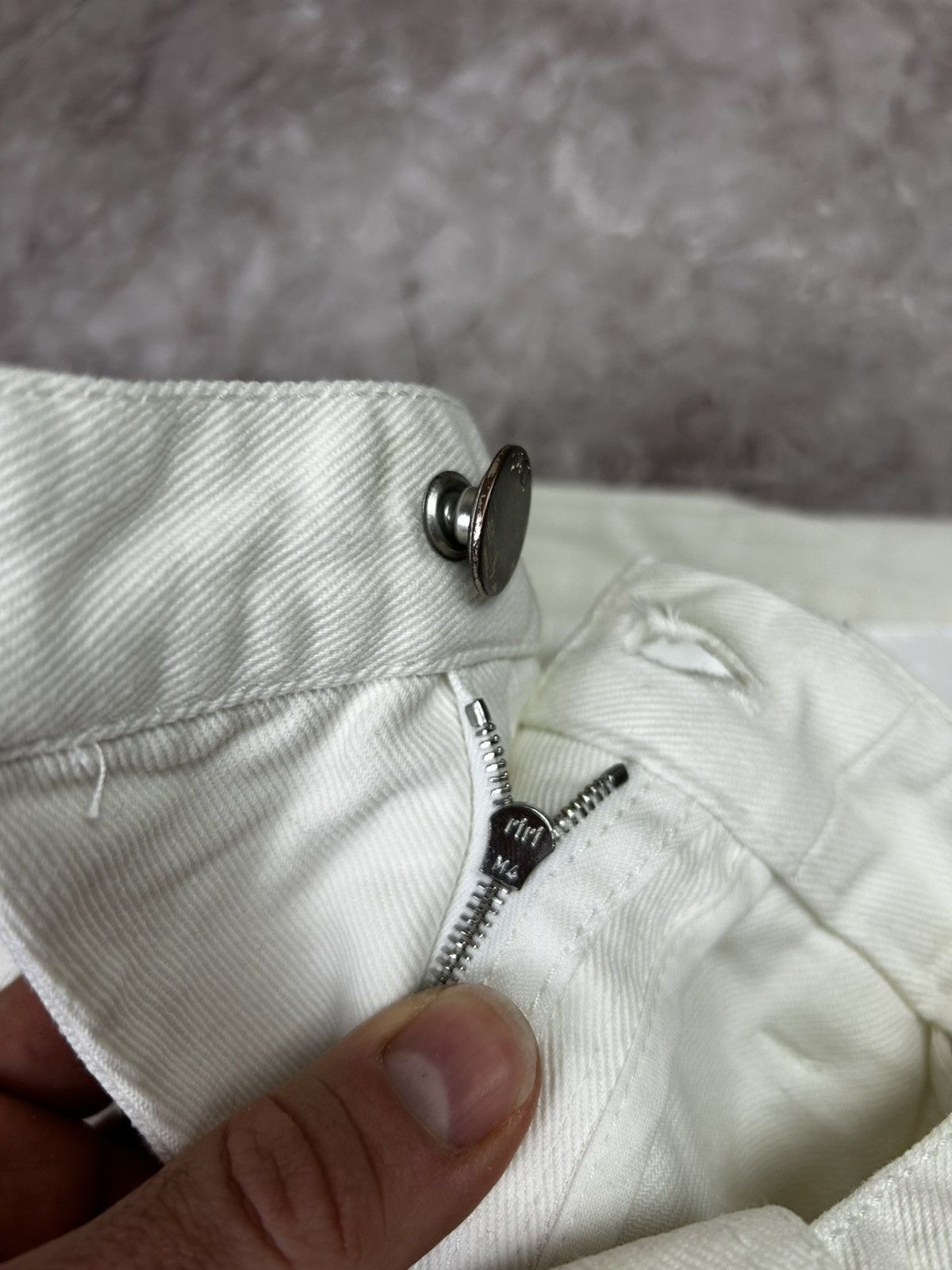 Christian Dior Monsieur × Dior Christian Dior Boutique White Cotton Pants Made In Italy Size 27" / US 4 / IT 40 - 7 Thumbnail