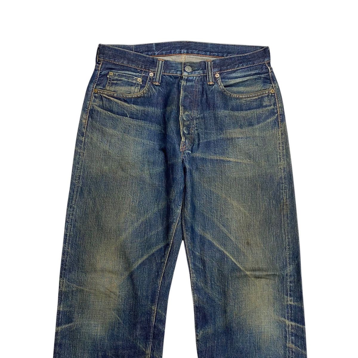 Full Count & Co. Fullcount & Co. Lot 1101 Faded Distress Denim Selvedge Pants Size US 33 - 7 Thumbnail