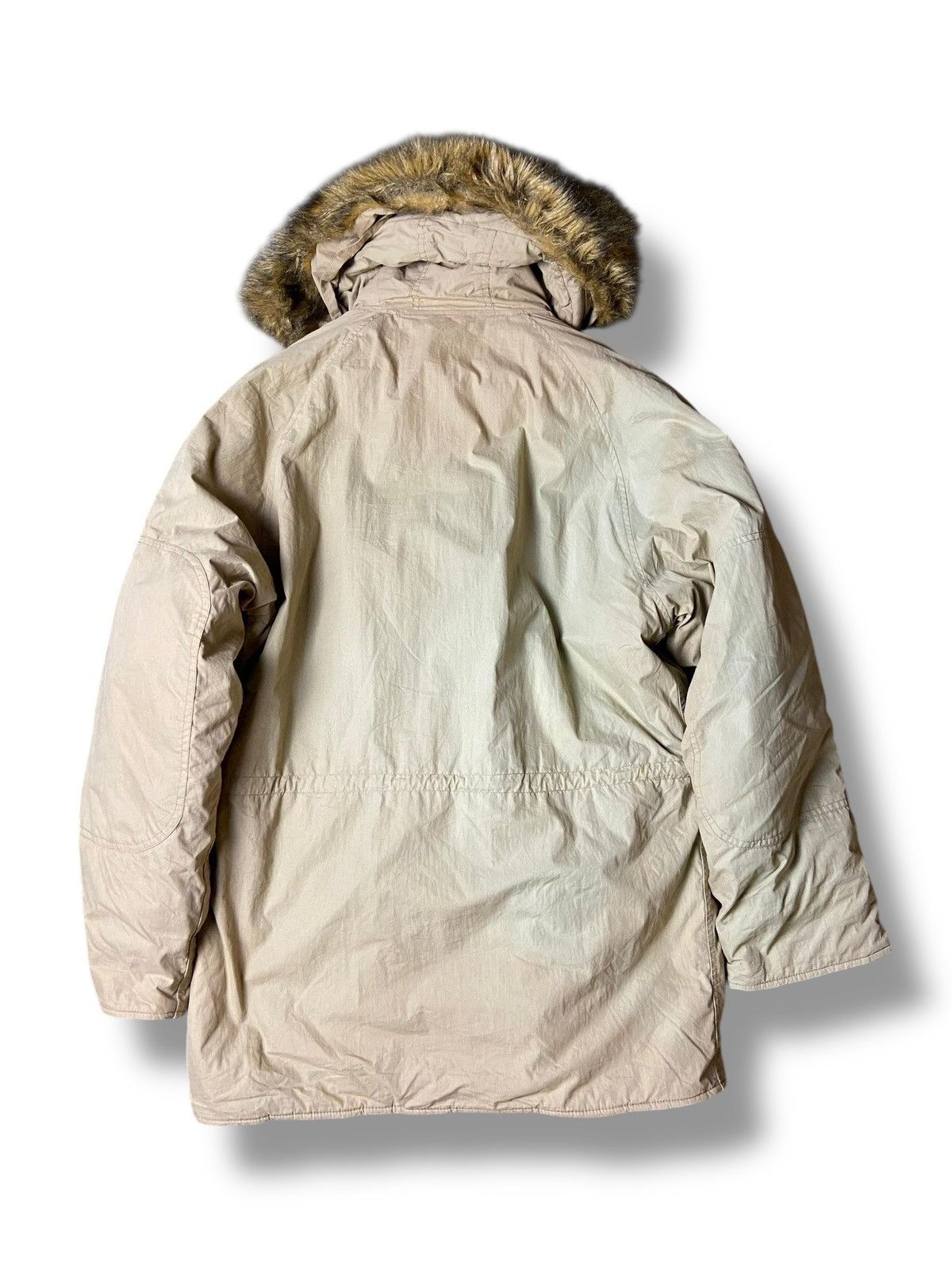 Alpha Industries × Japanese Brand × Vintage Alpha Industries Inc. N-3B Fur Hooded Jacket (125) Size US M / EU 48-50 / 2 - 2 Thumbnail
